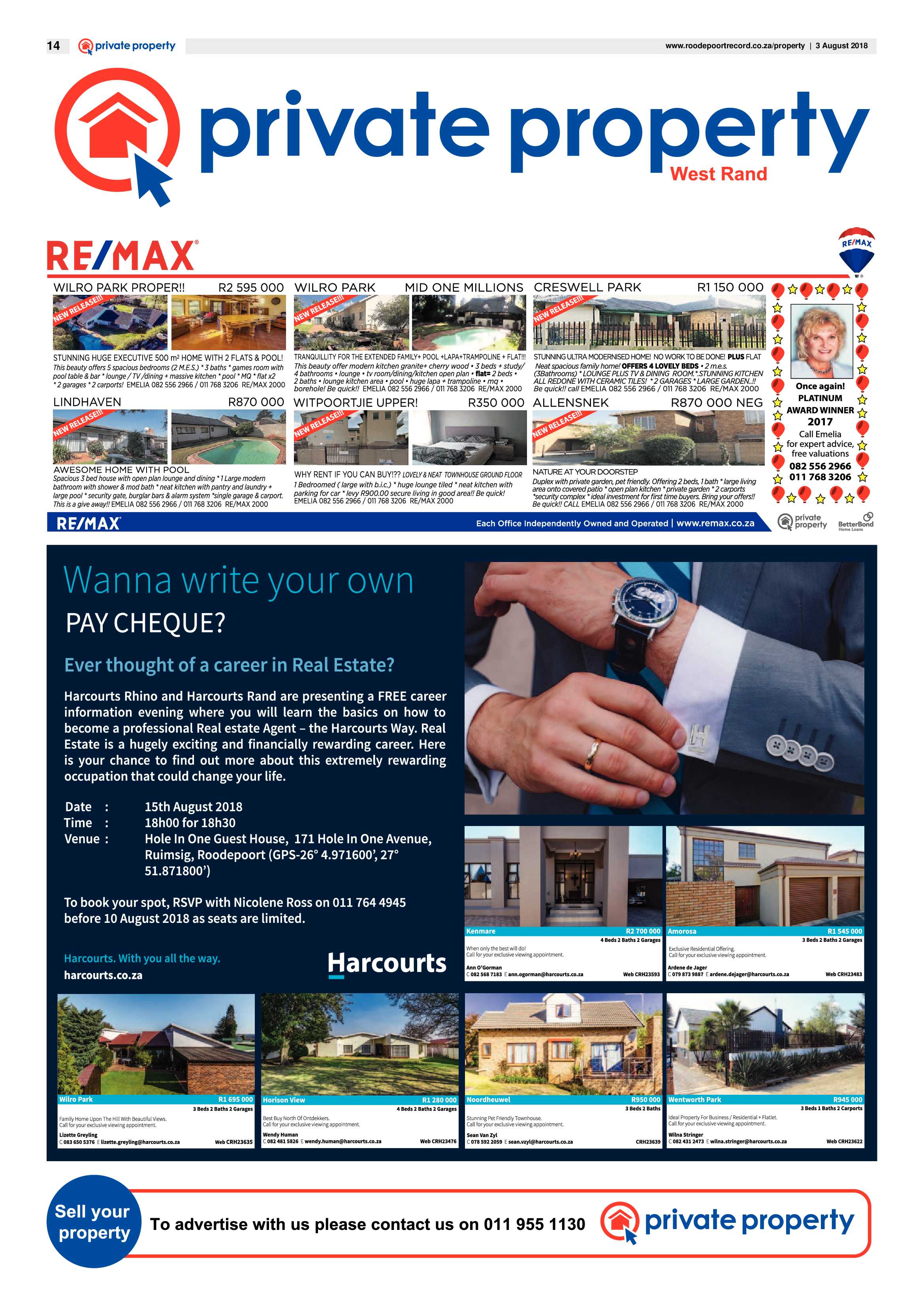 Roodepoort Record 3 August 2018 page 14