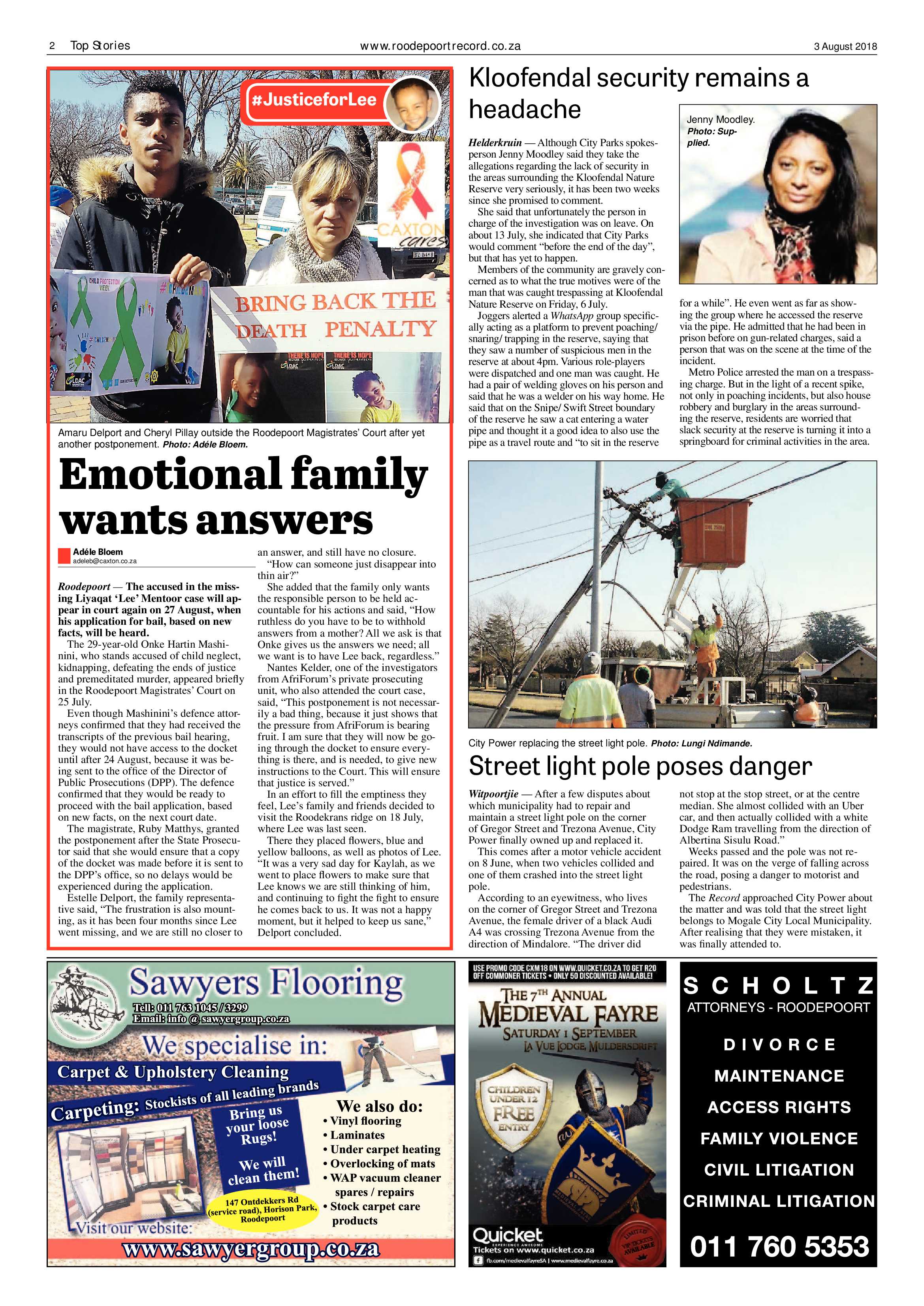 Roodepoort Record 3 August 2018 page 2