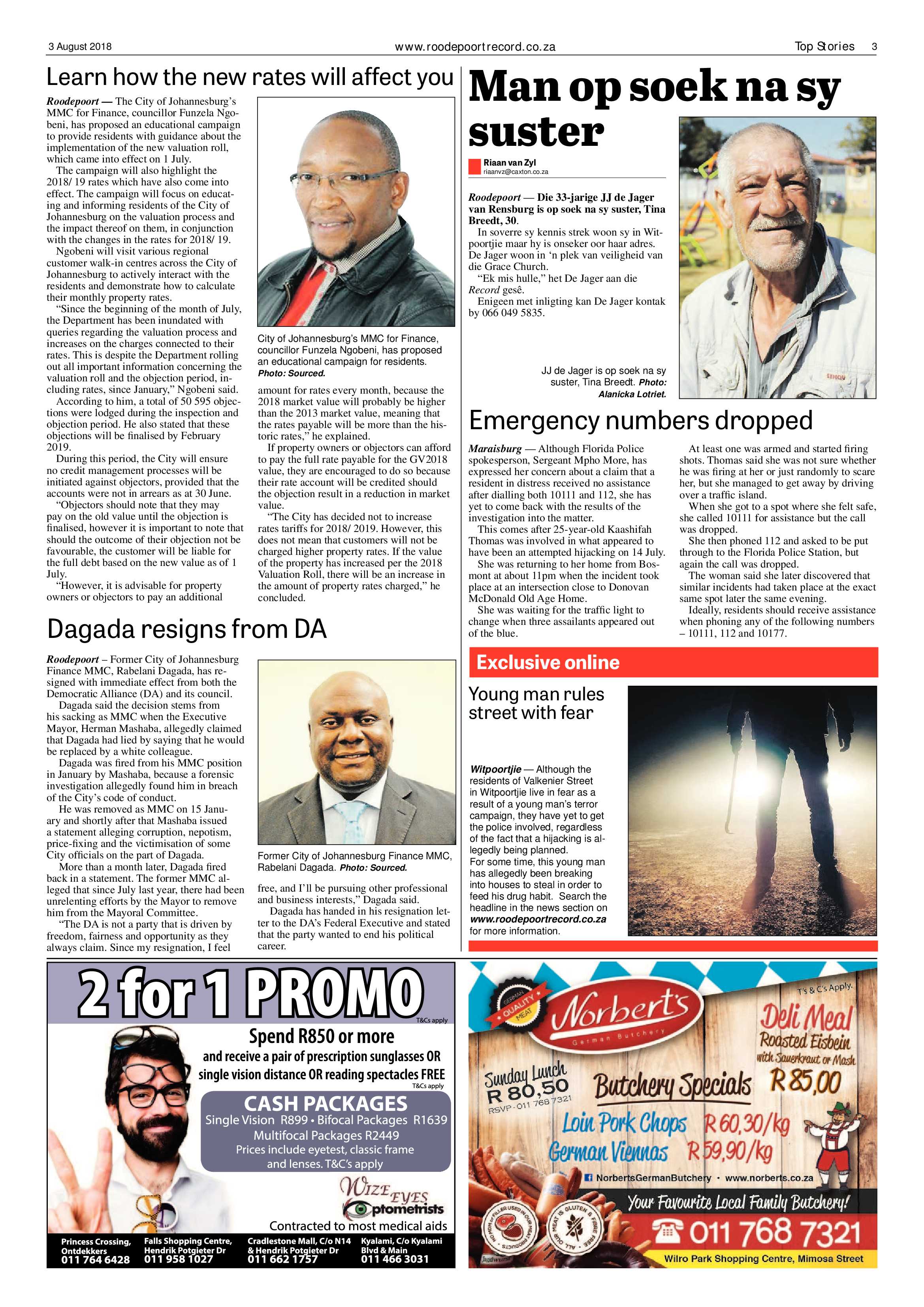 Roodepoort Record 3 August 2018 page 3