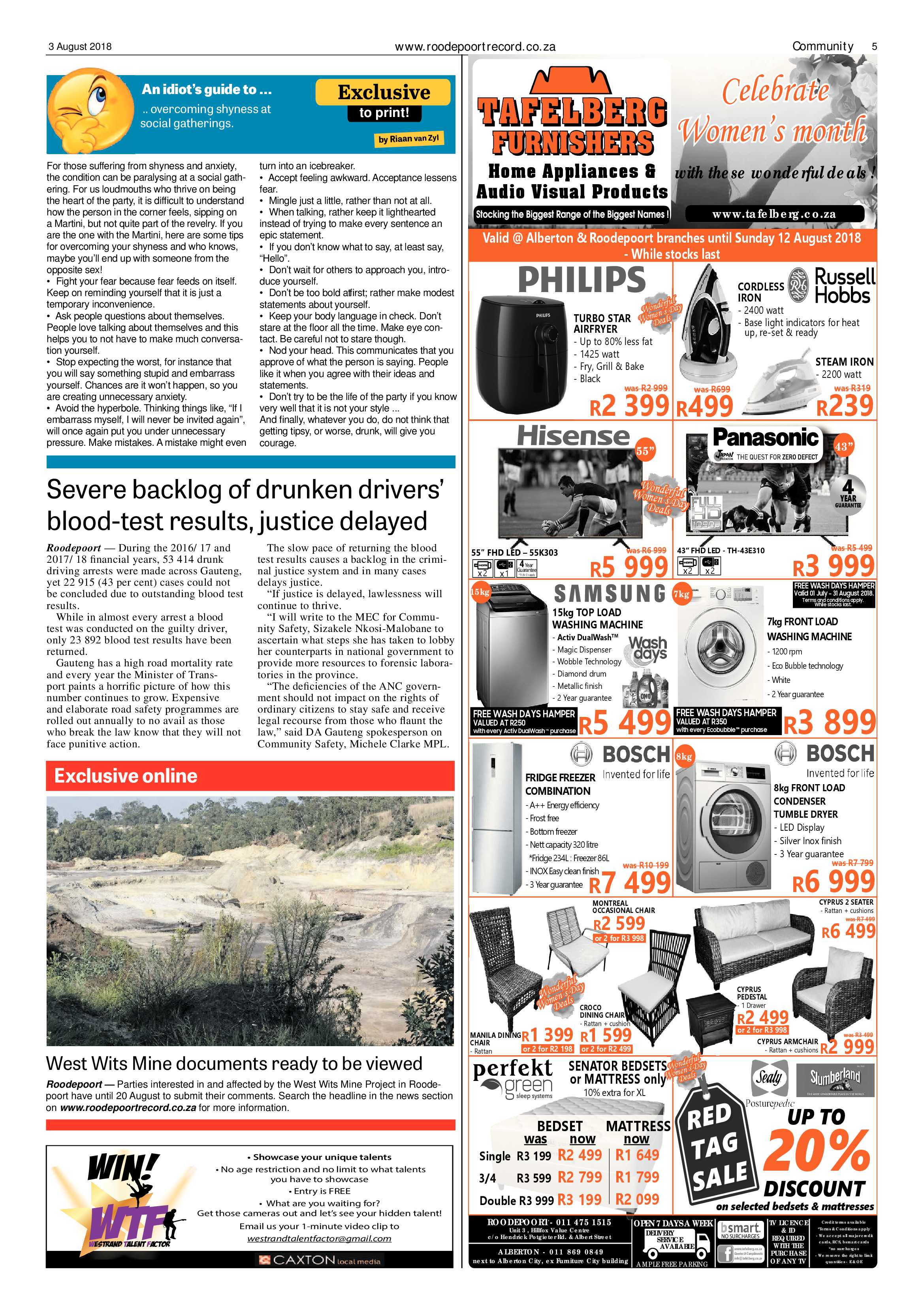 Roodepoort Record 3 August 2018 page 5