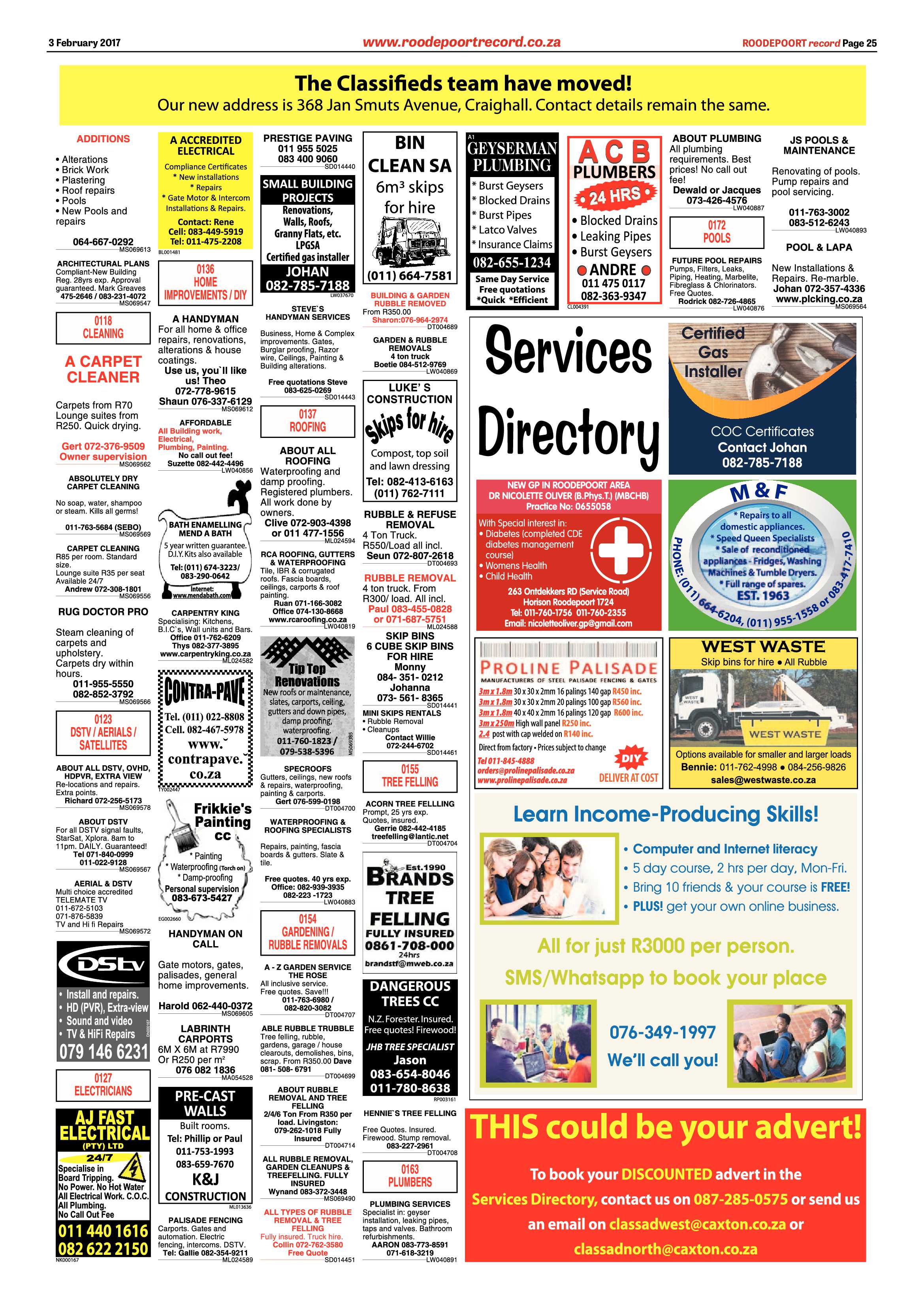 Roodepoort Record 3 February 2017 page 25