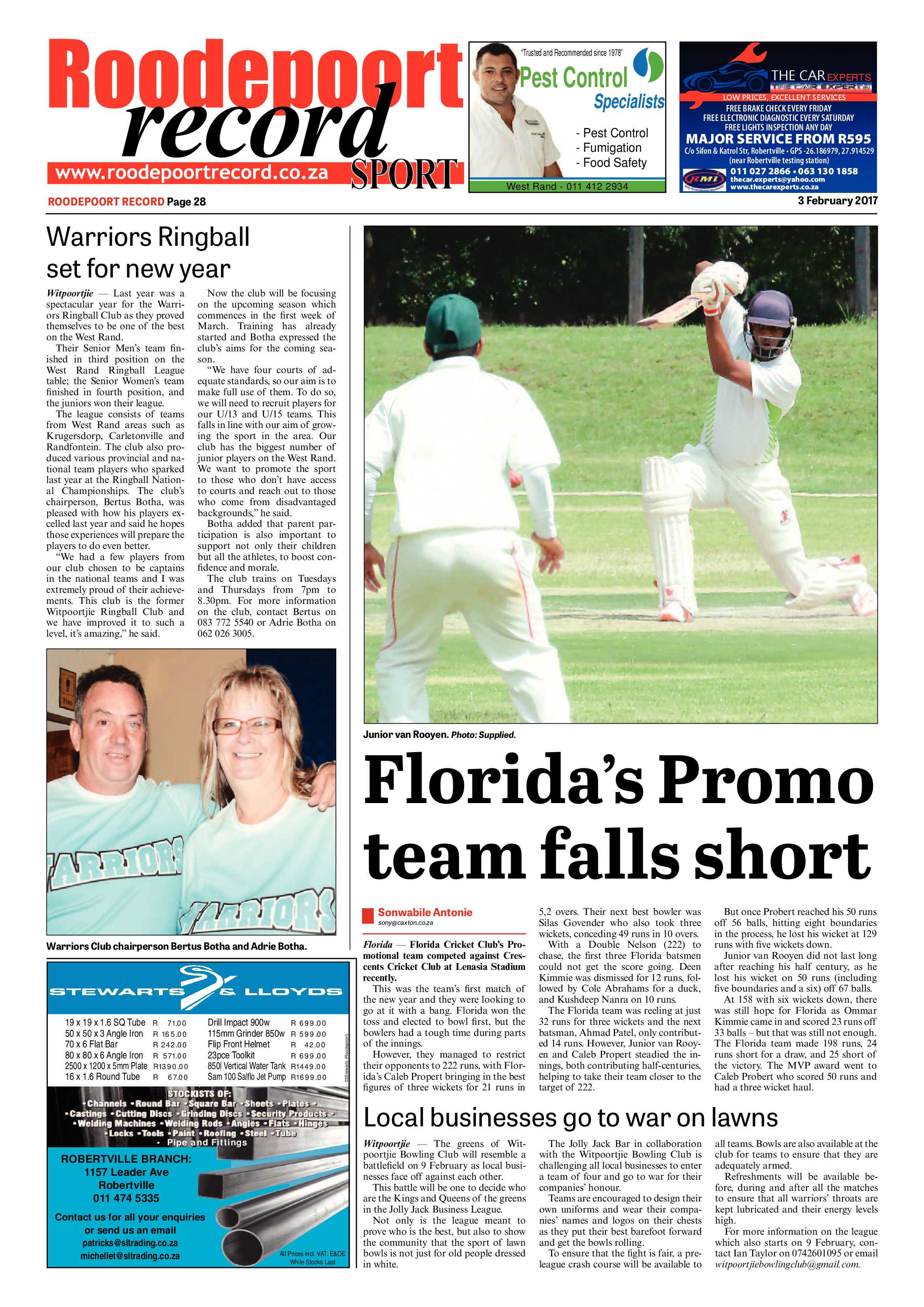 Roodepoort Record 3 February 2017 page 28