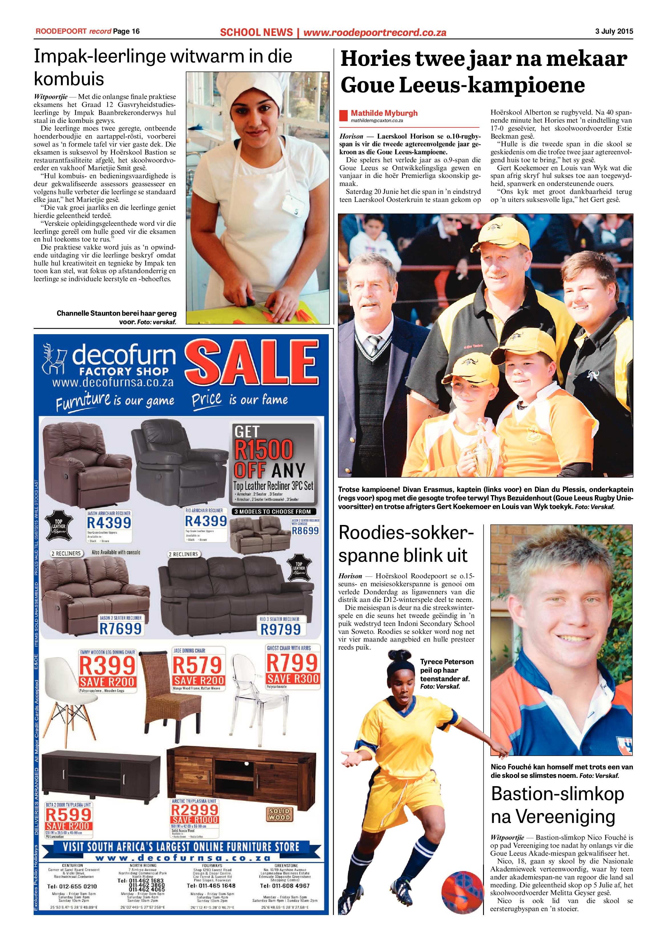 Roodepoort Record 3 July 2015 page 16