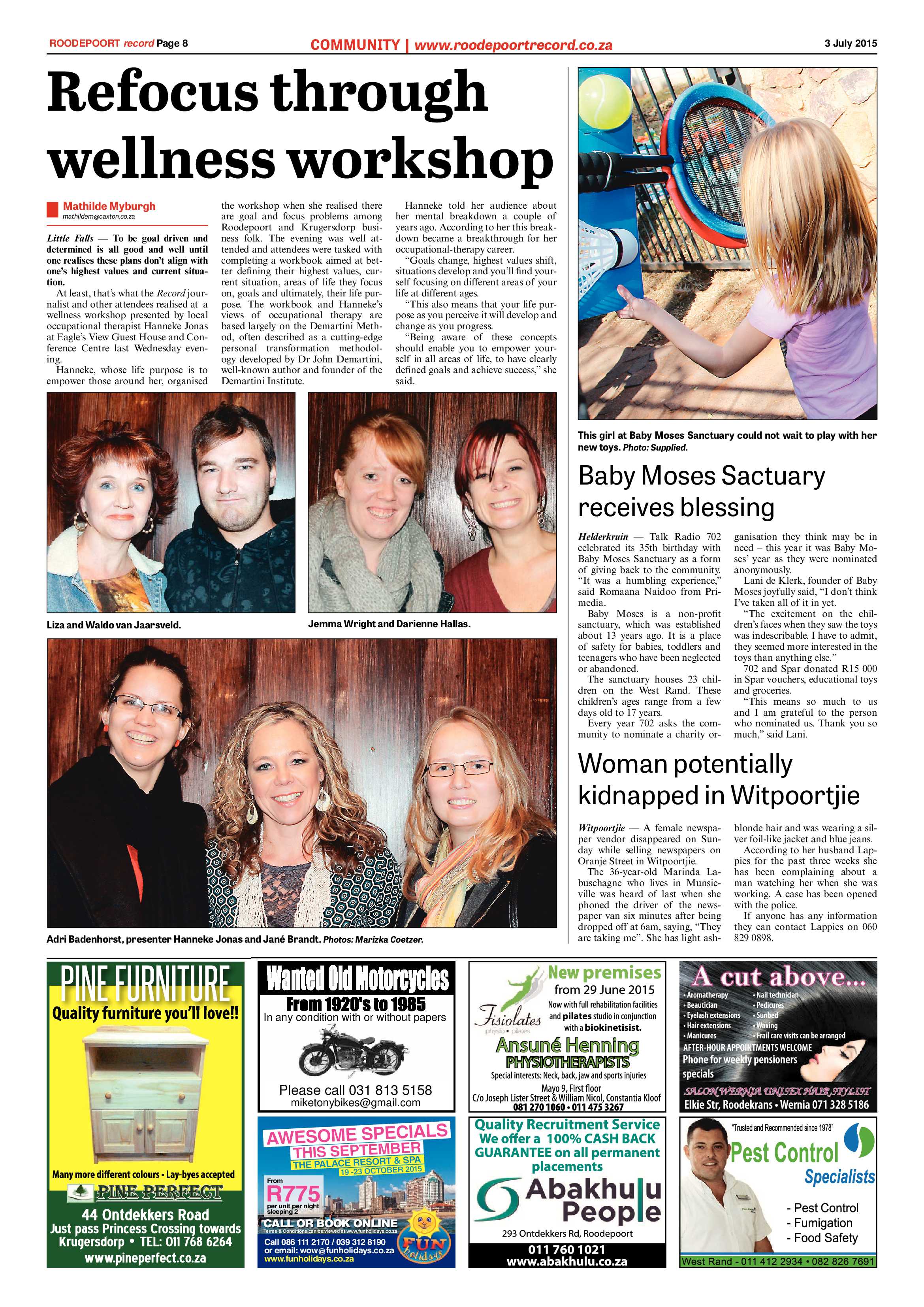 Roodepoort Record 3 July 2015 page 8