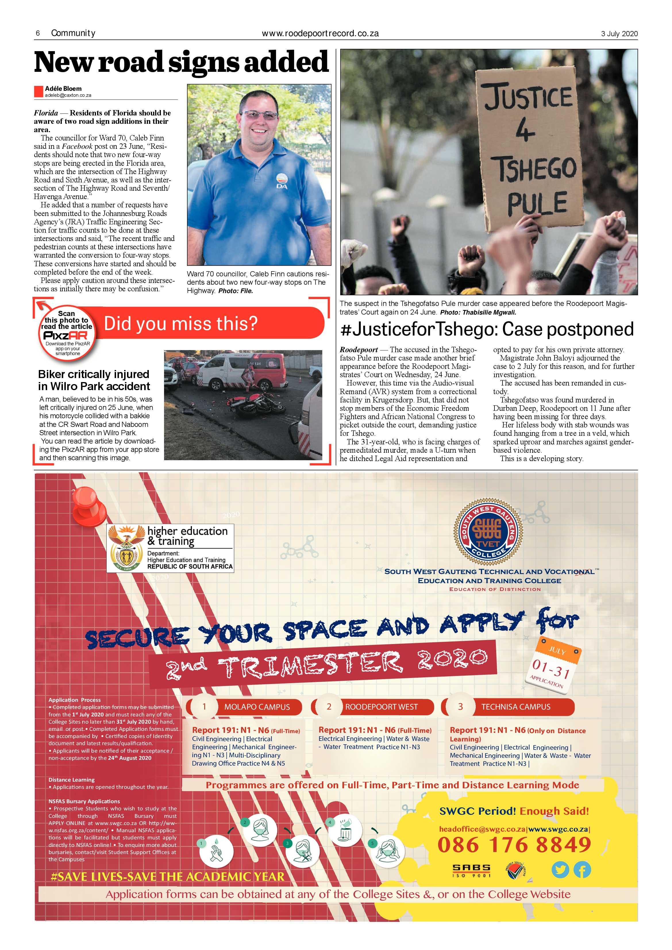 Roodepoort Record 3 July 2020 page 6