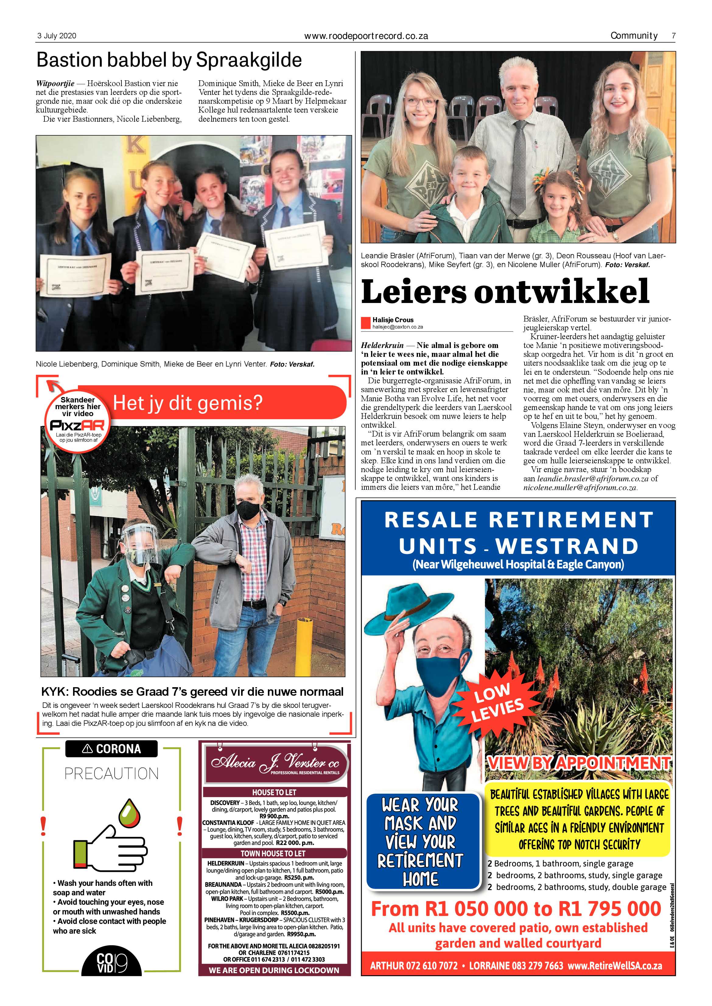 Roodepoort Record 3 July 2020 page 7