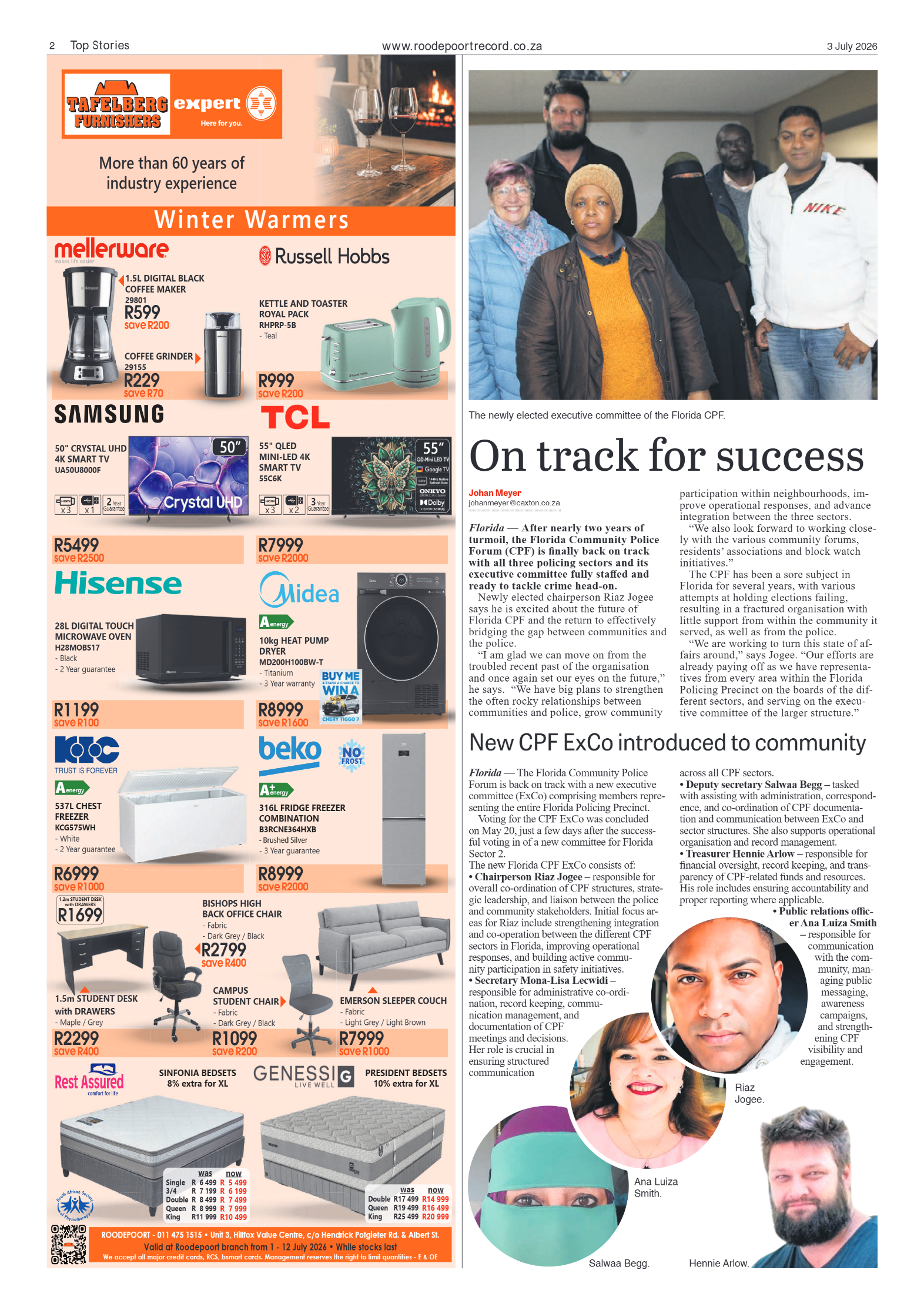 Roodepoort Record 3 July 2026 page 2