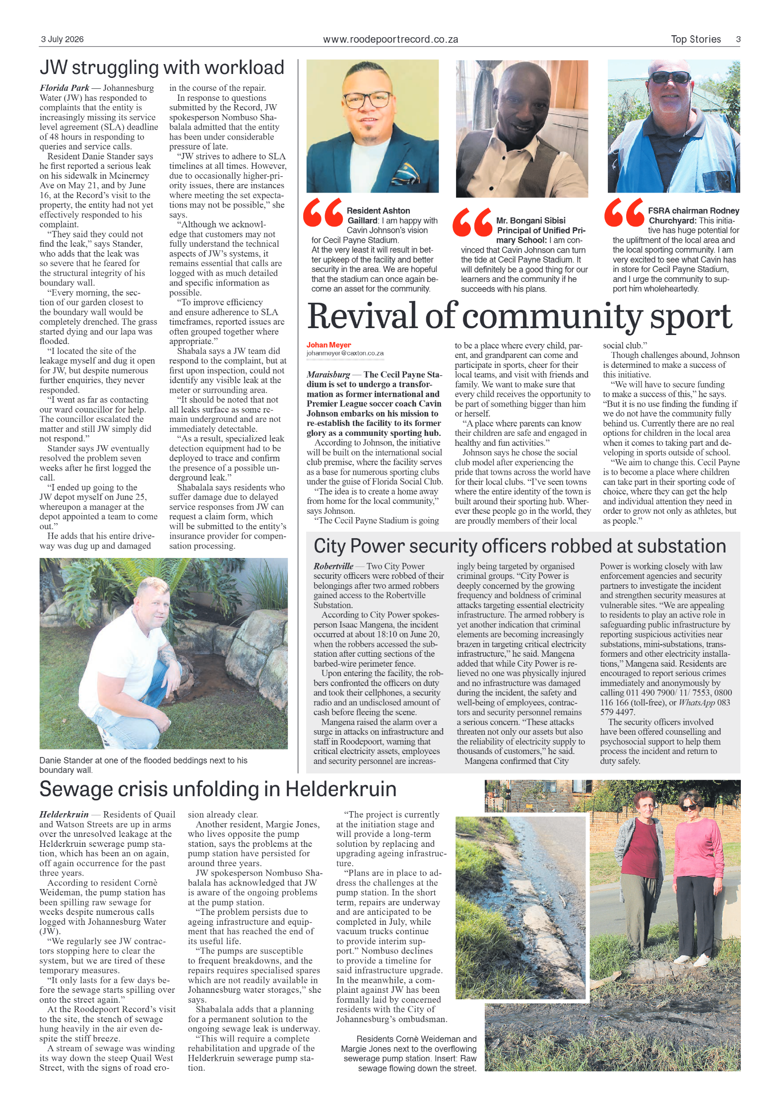 Roodepoort Record 3 July 2026 page 3