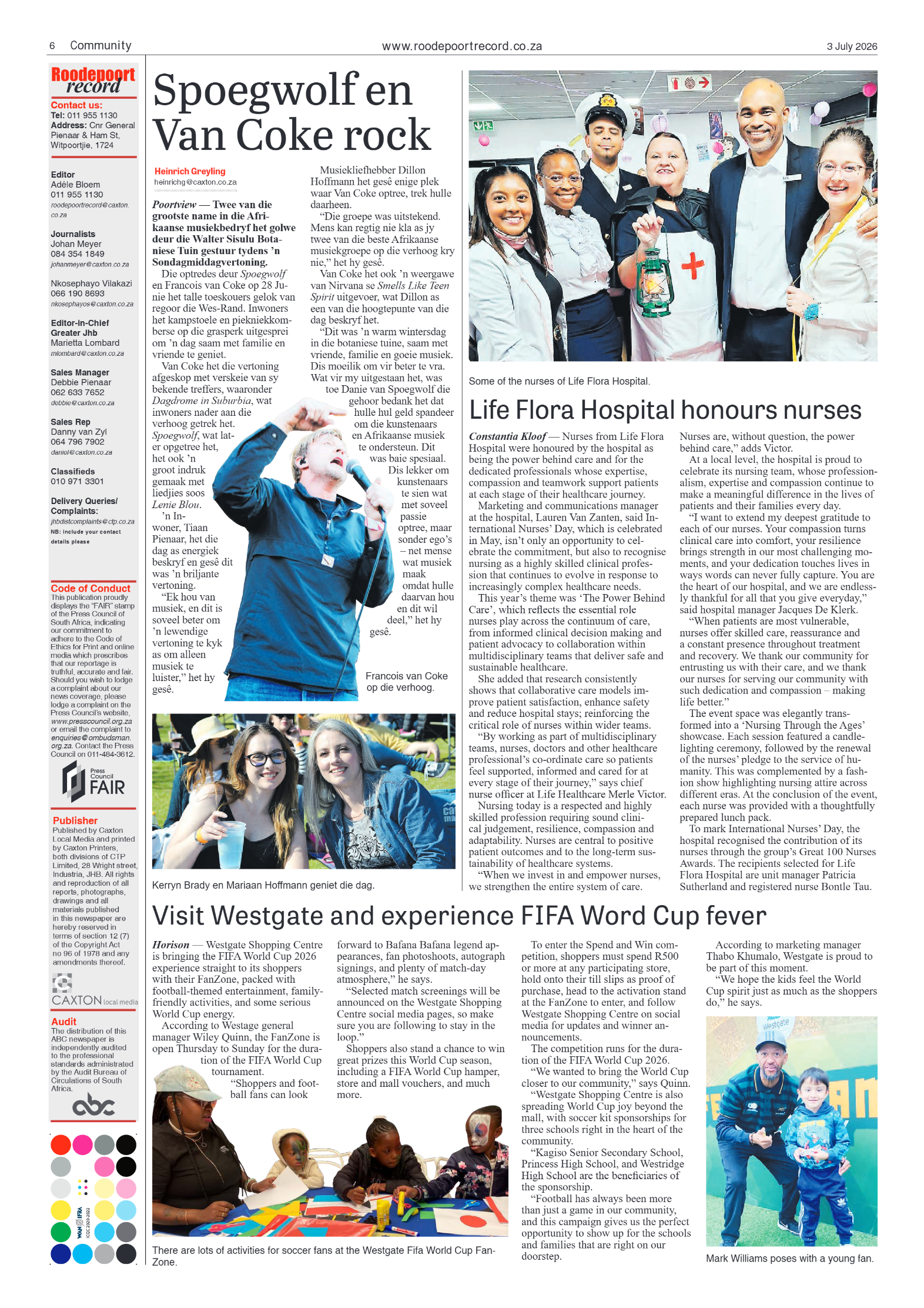 Roodepoort Record 3 July 2026 page 6