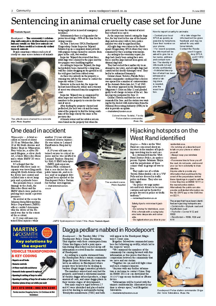 Roodepoort Record 3 June 2022 page 2