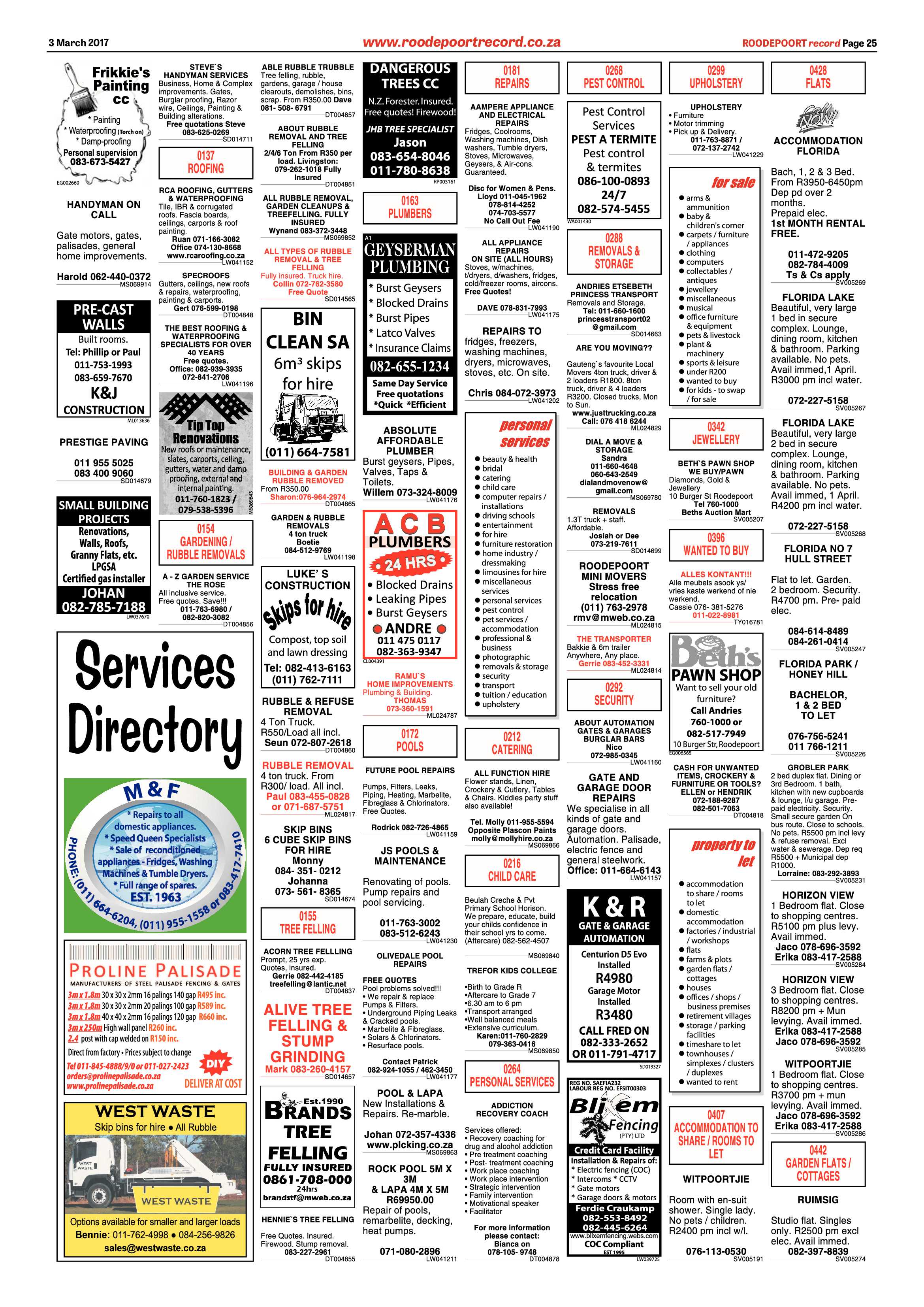 Roodepoort Record 3 March 2017 page 25