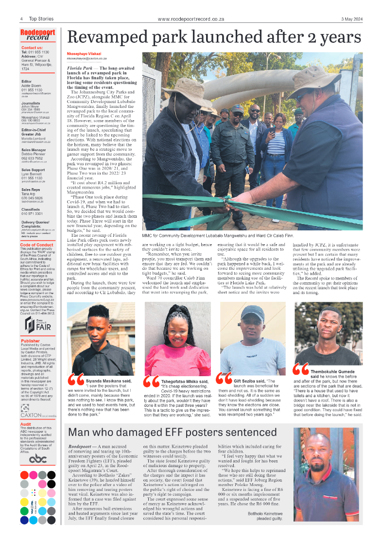 Roodepoort Record 3 May 2024 page 4