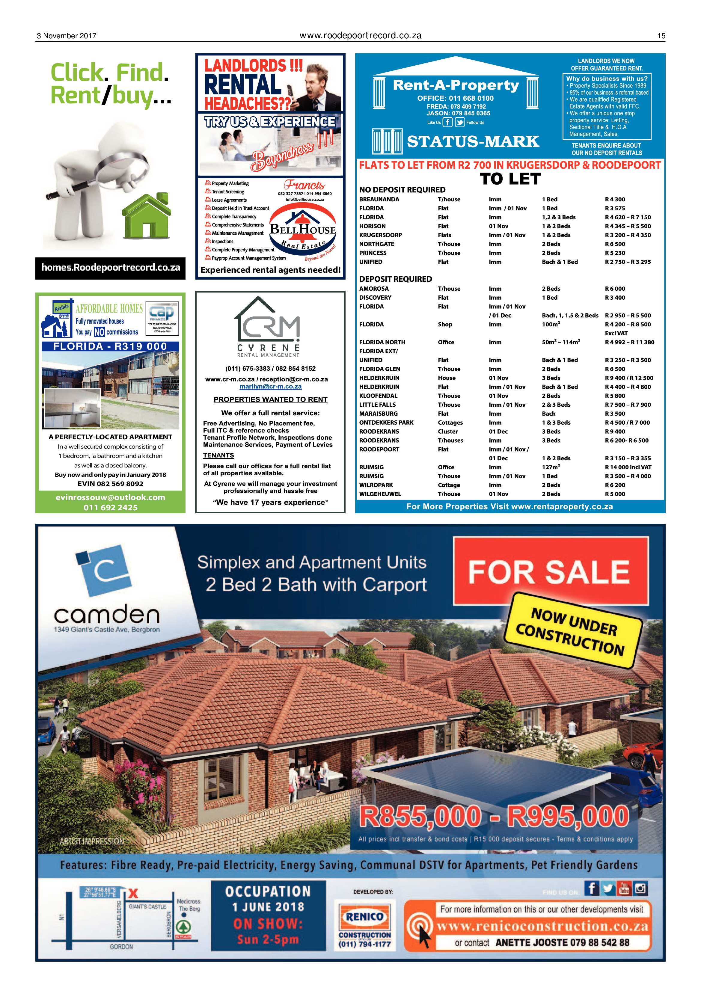 Roodepoort Record 3 November 2017 page 15