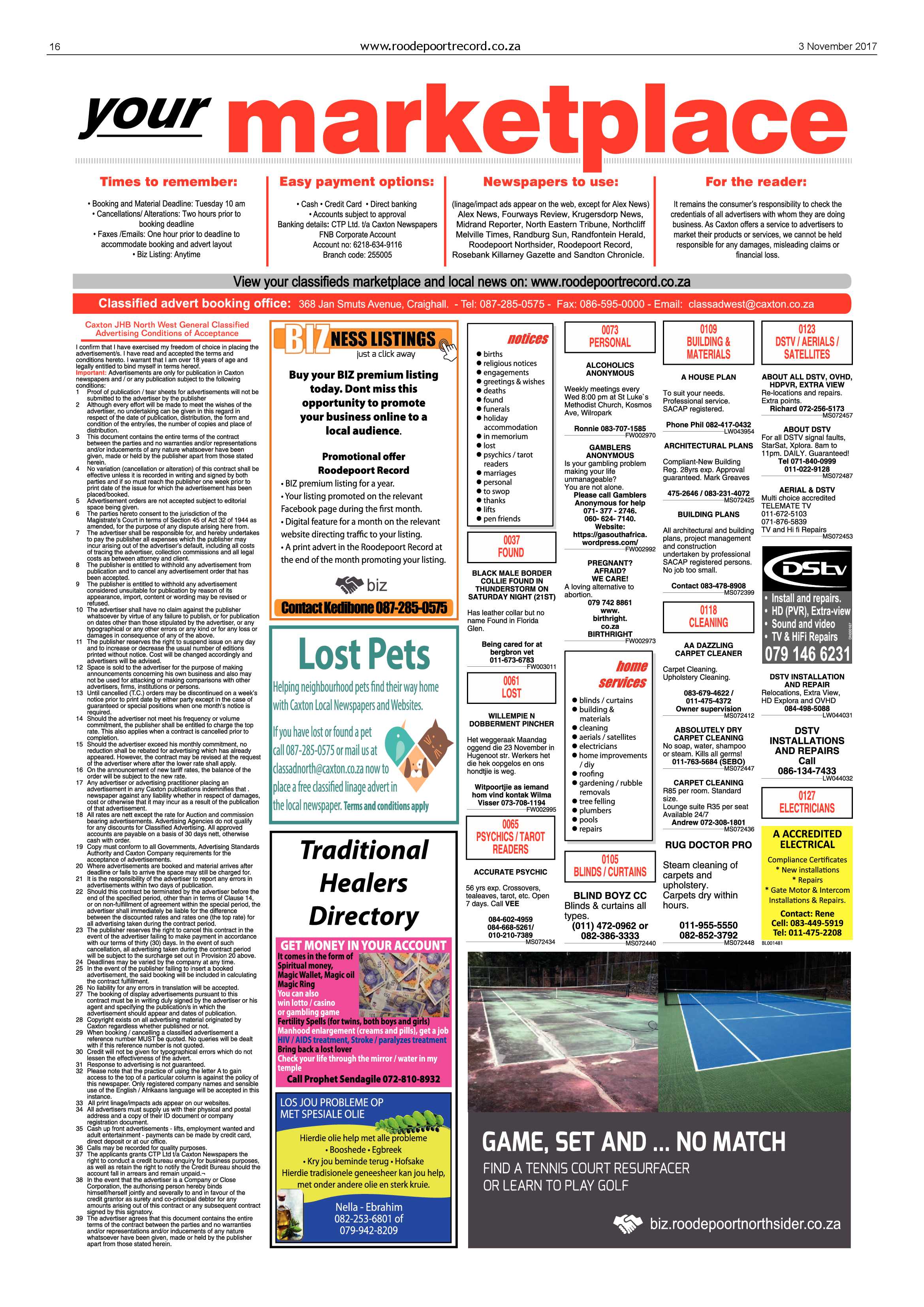 Roodepoort Record 3 November 2017 page 16