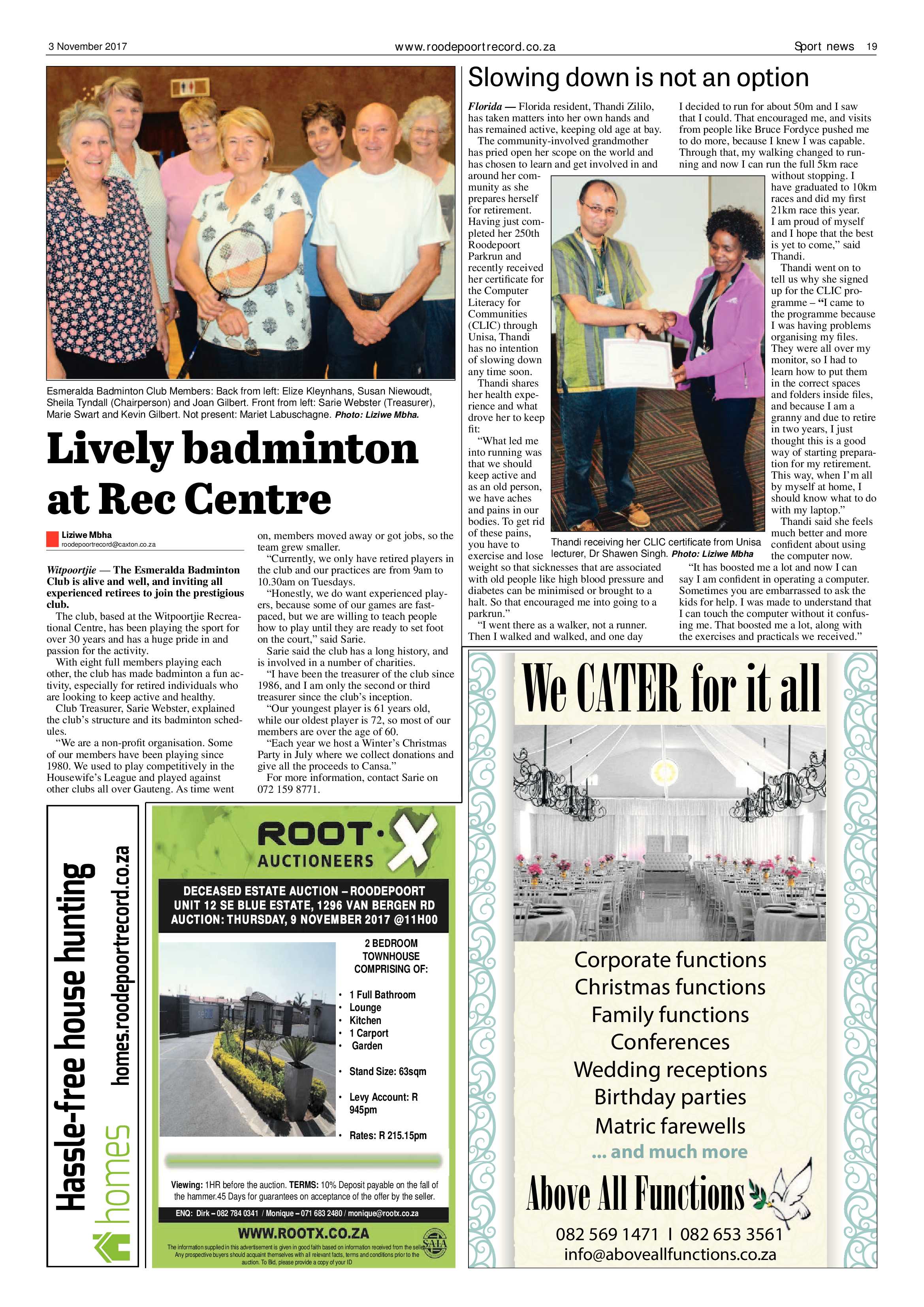 Roodepoort Record 3 November 2017 page 19