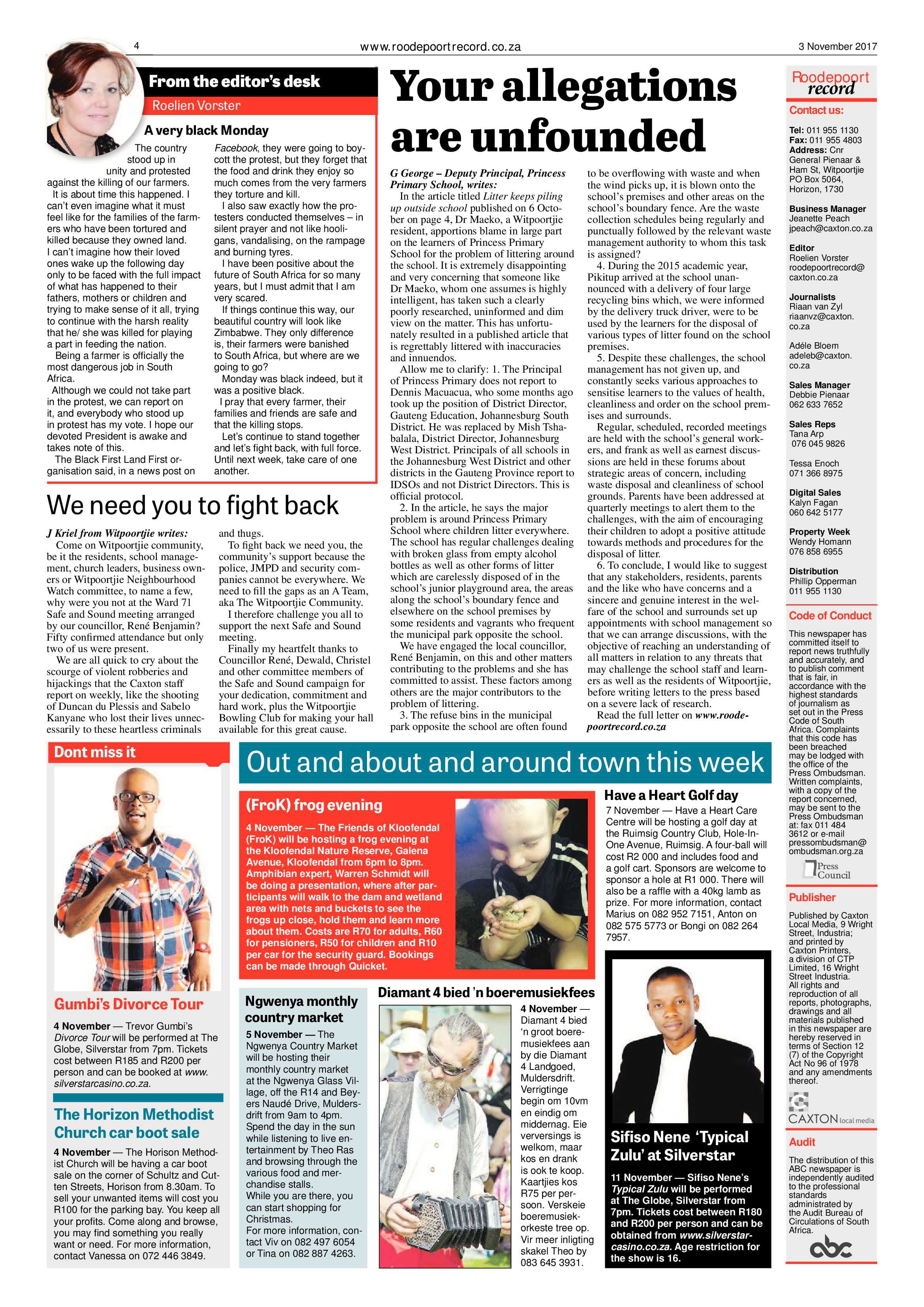 Roodepoort Record 3 November 2017 page 4