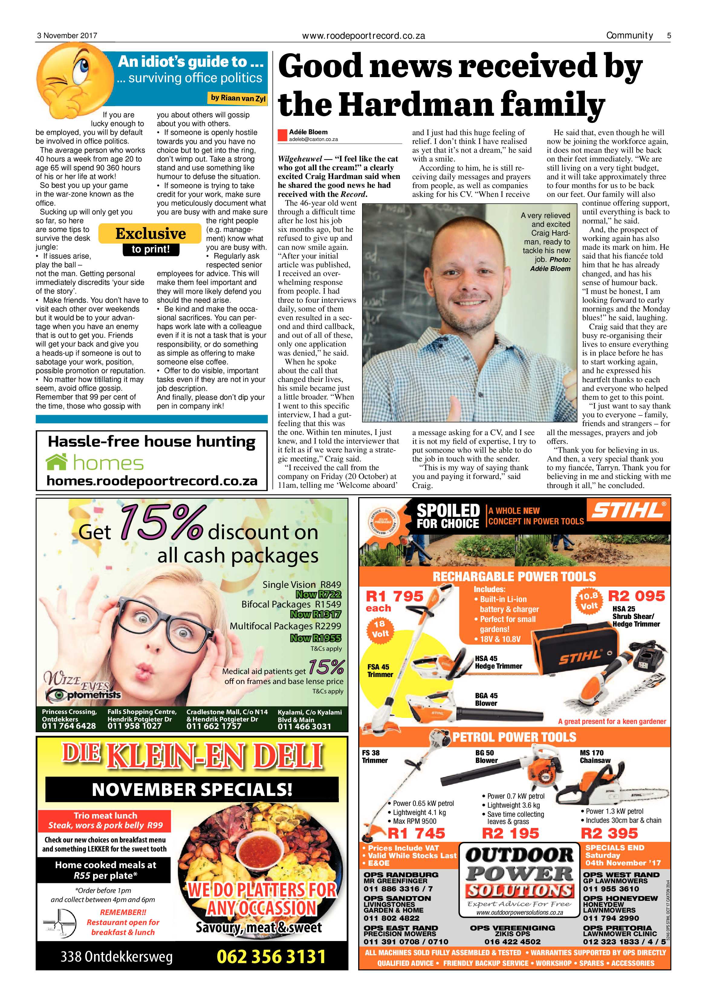 Roodepoort Record 3 November 2017 page 5