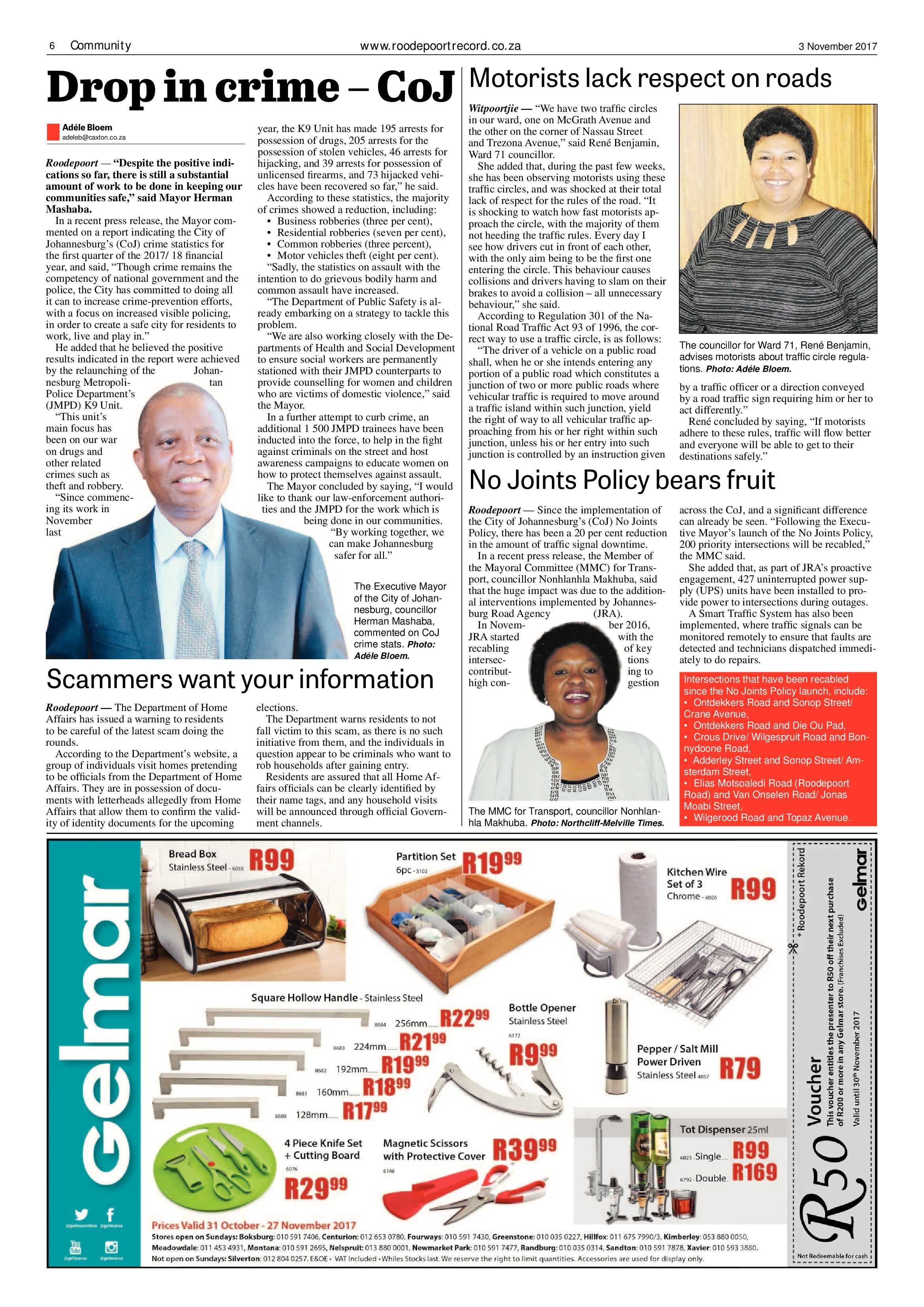 Roodepoort Record 3 November 2017 page 6