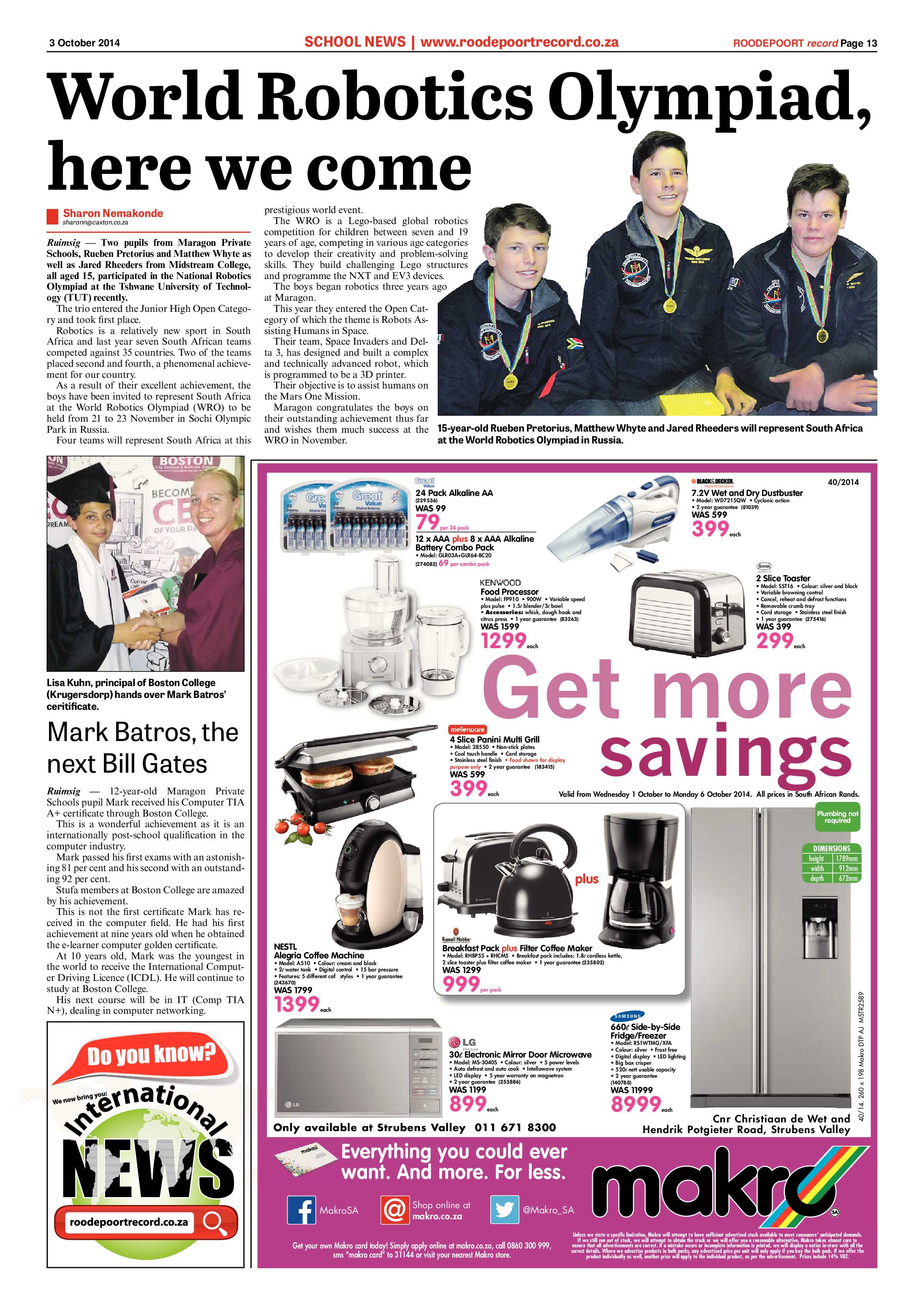 Roodepoort Record 3 October 2014 page 13