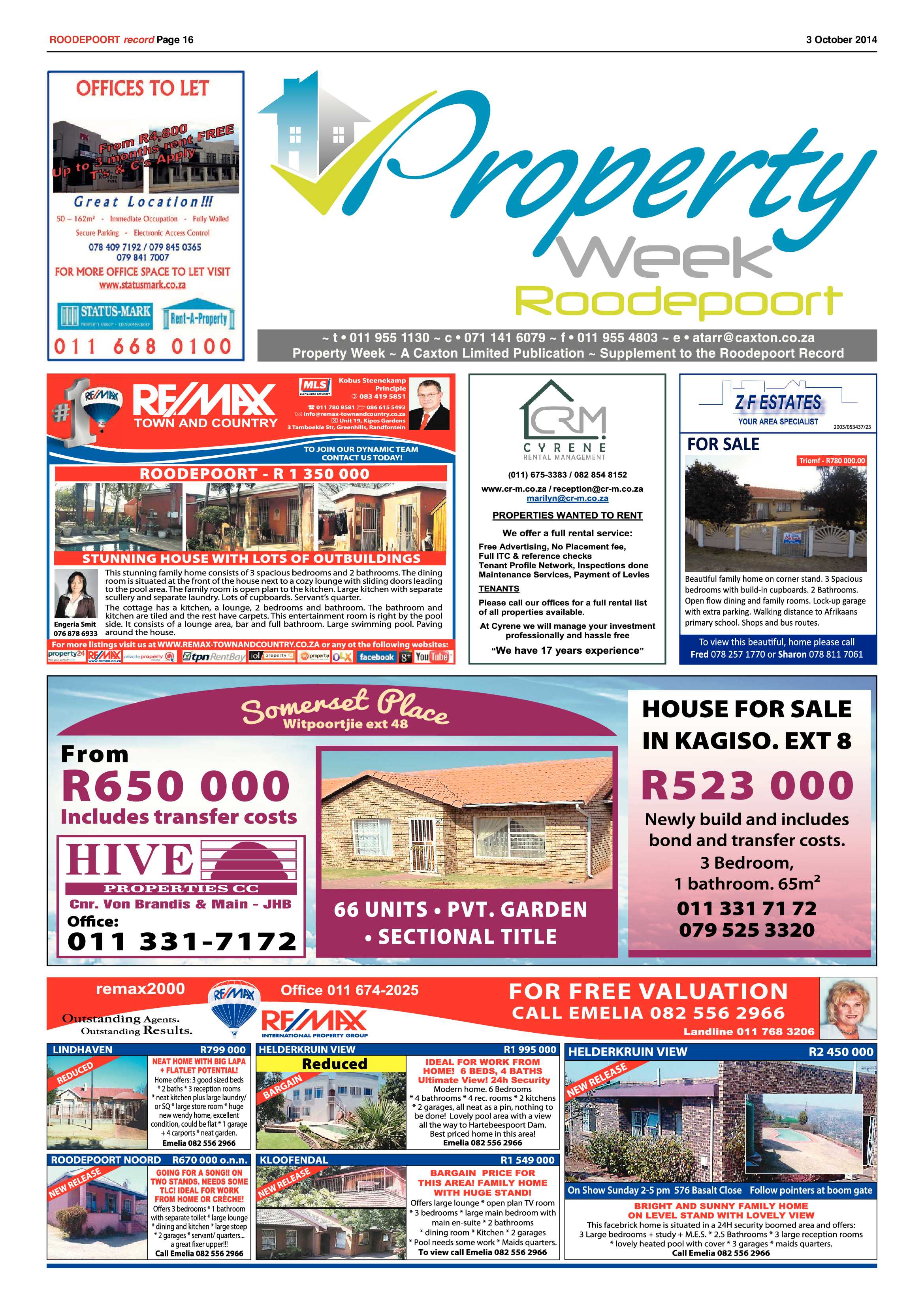 Roodepoort Record 3 October 2014 page 16