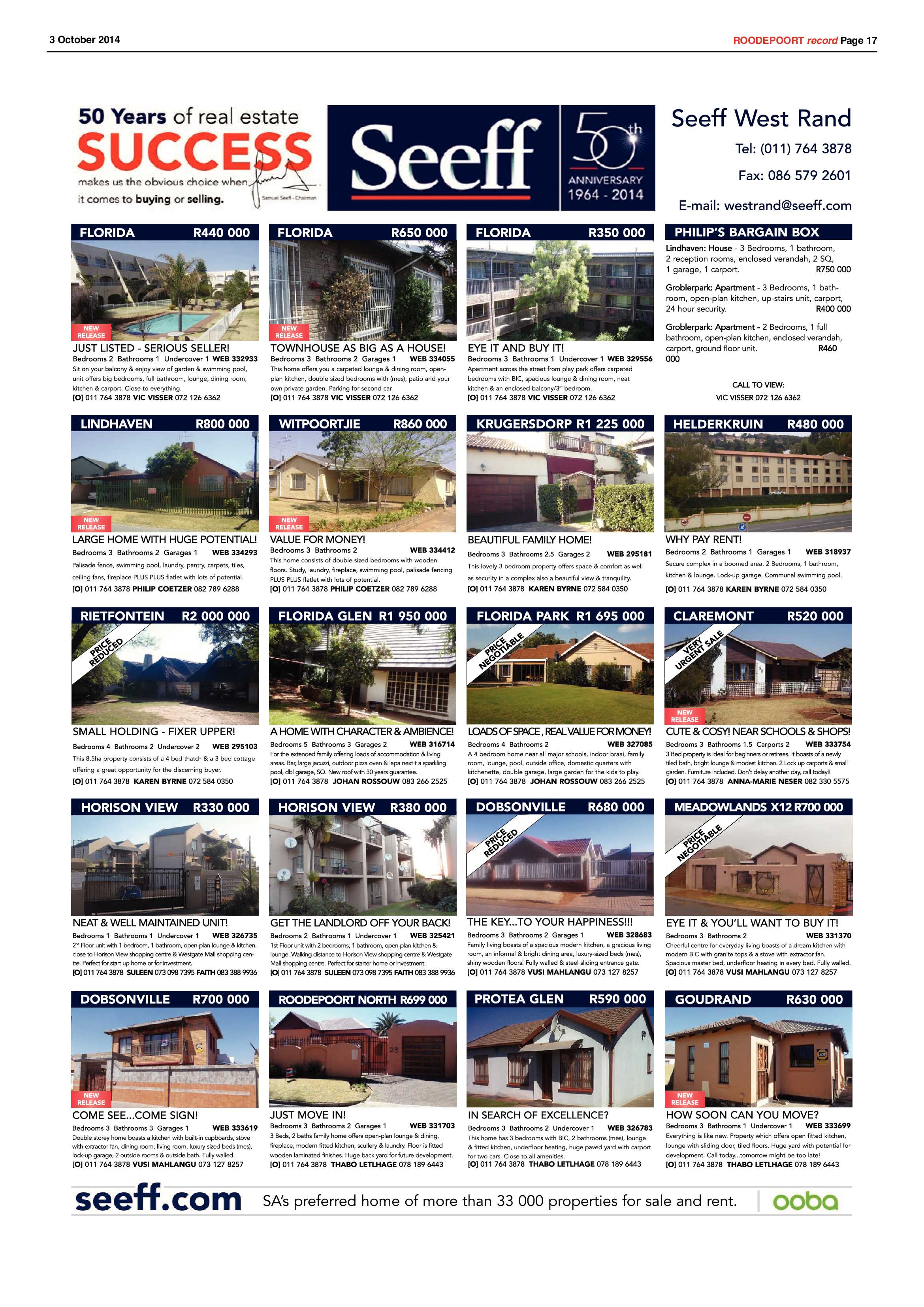 Roodepoort Record 3 October 2014 page 17