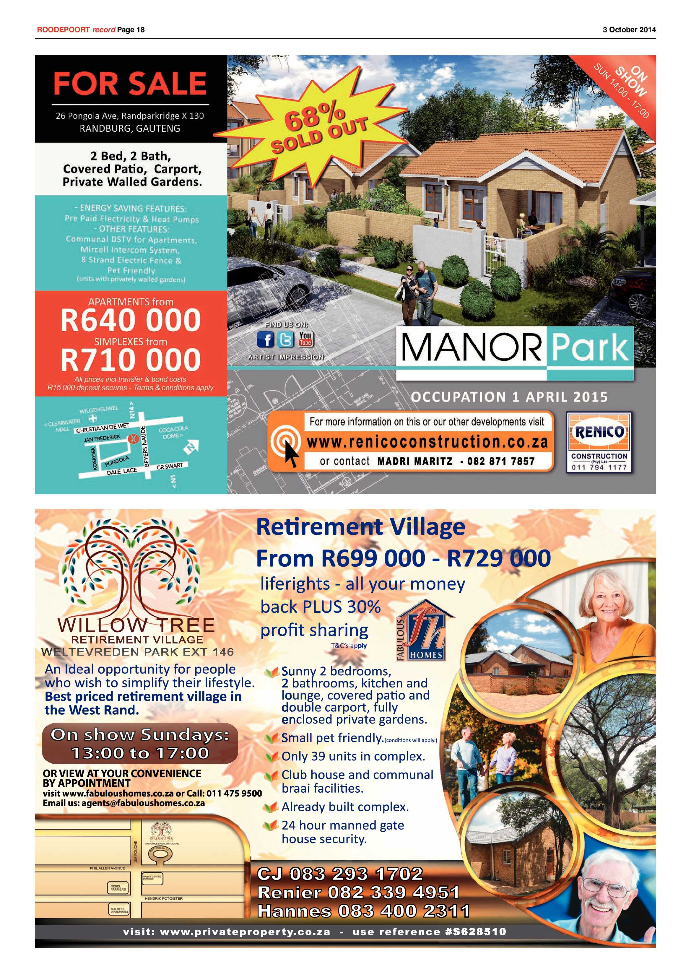 Roodepoort Record 3 October 2014 page 18
