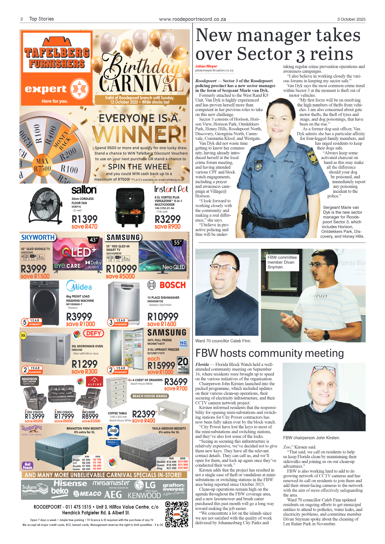 Roodepoort Record 3 October 2025 page 2