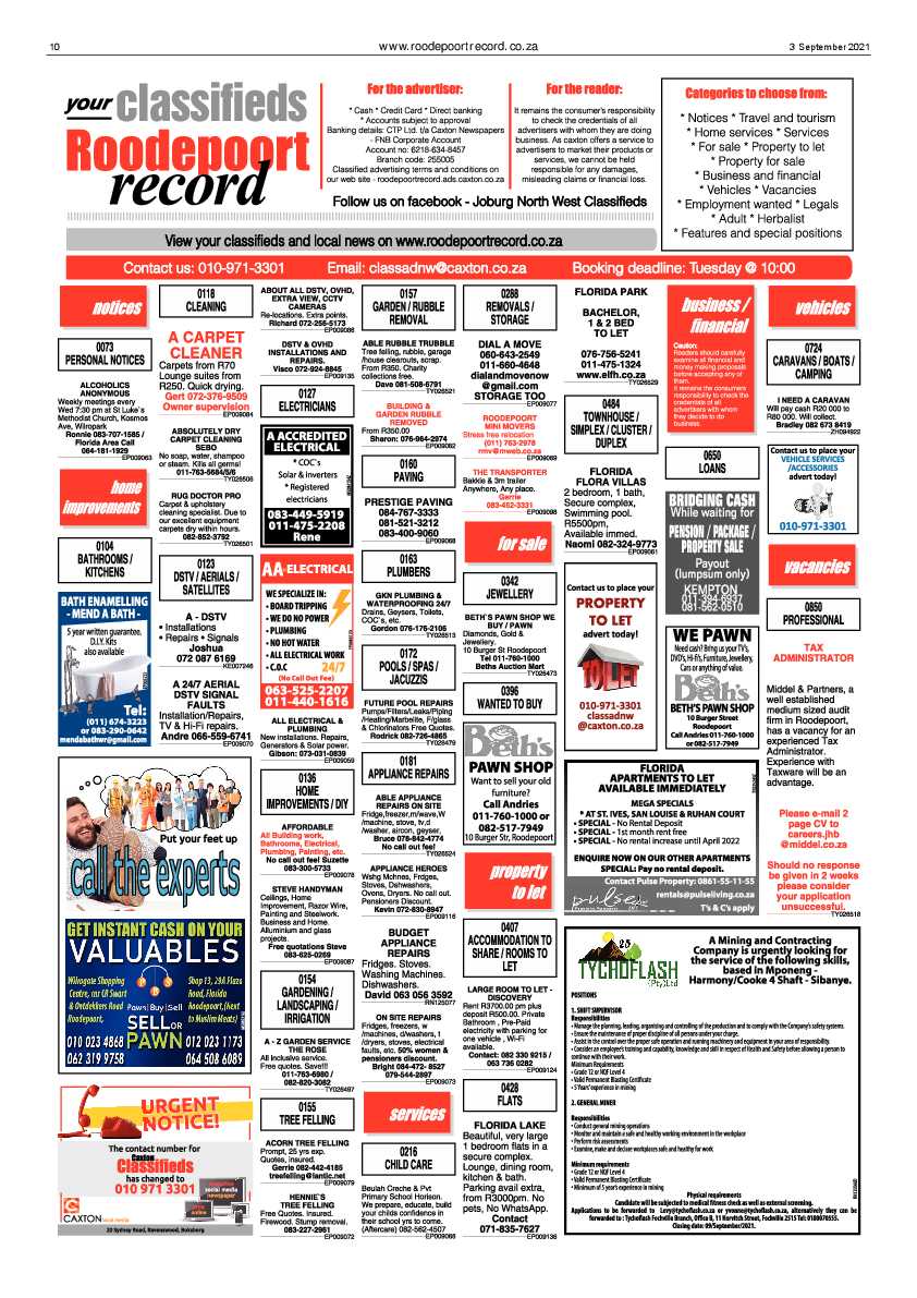 Roodepoort Record 3 September 2021 page 10
