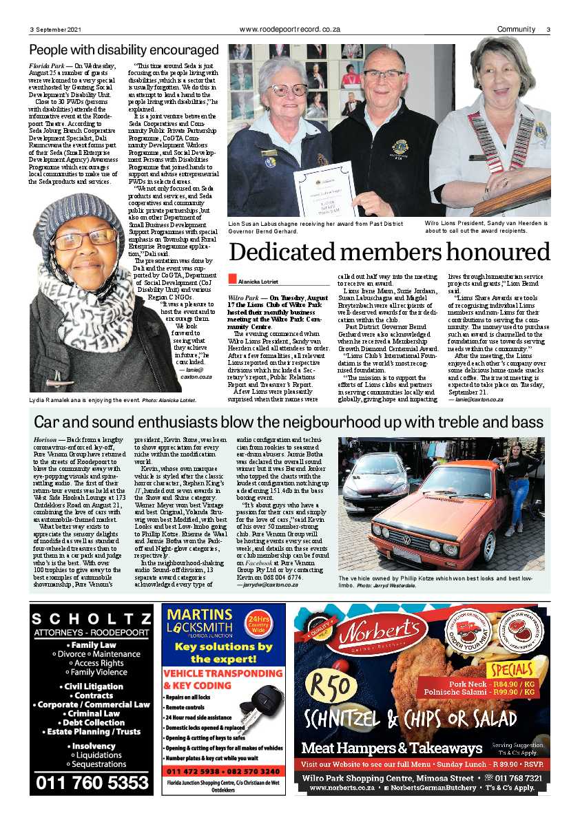 Roodepoort Record 3 September 2021 page 3