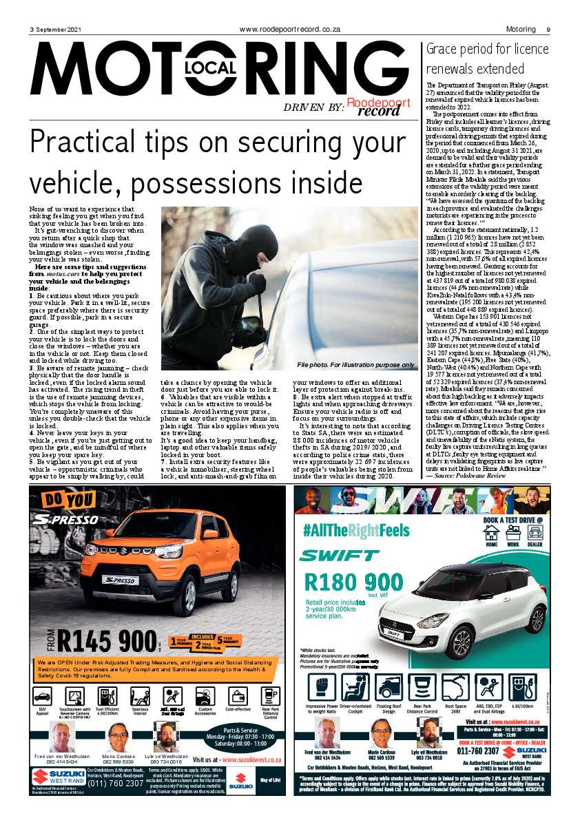 Roodepoort Record 3 September 2021 page 9