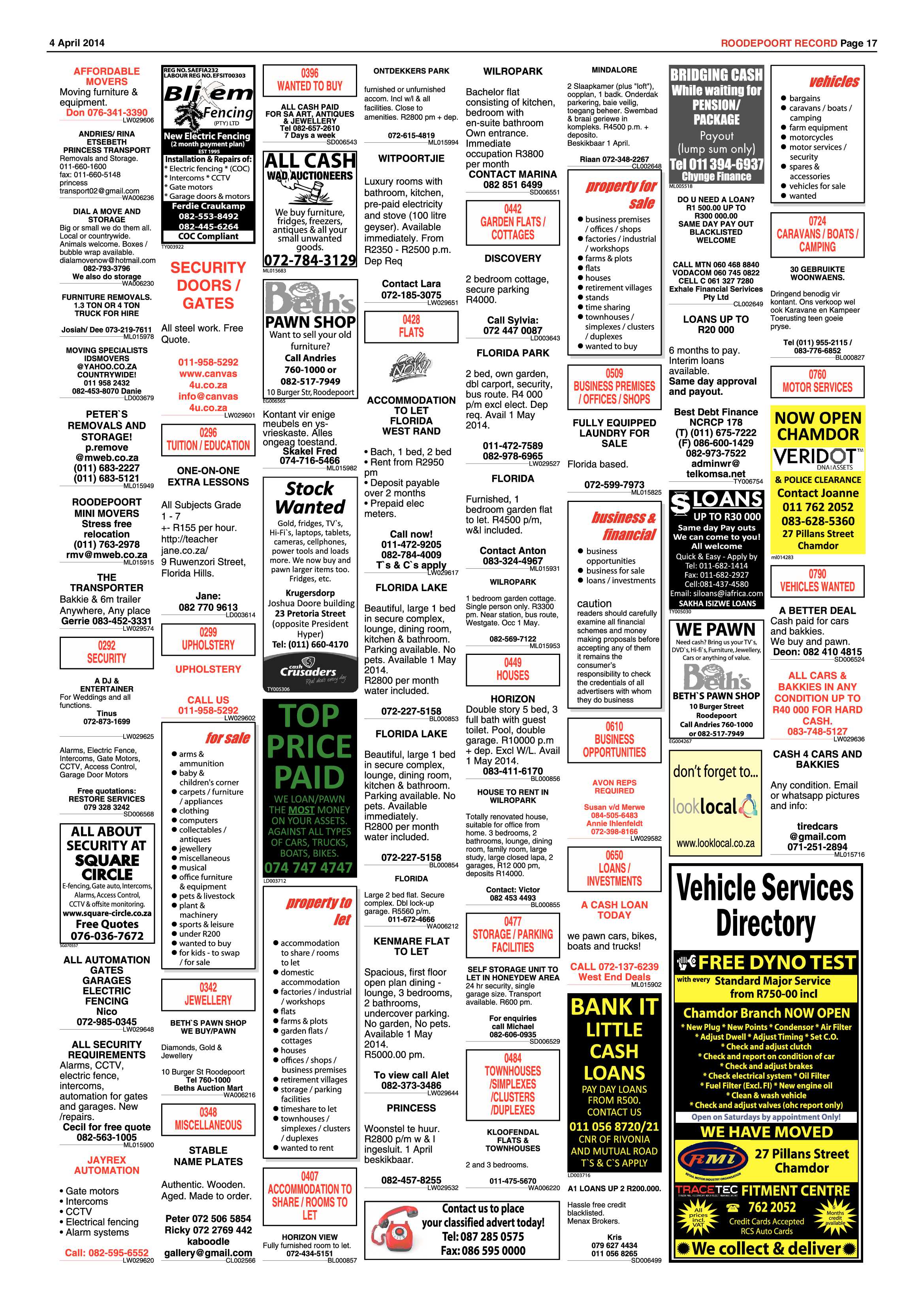 Roodepoort Record 4 April 2014 page 17