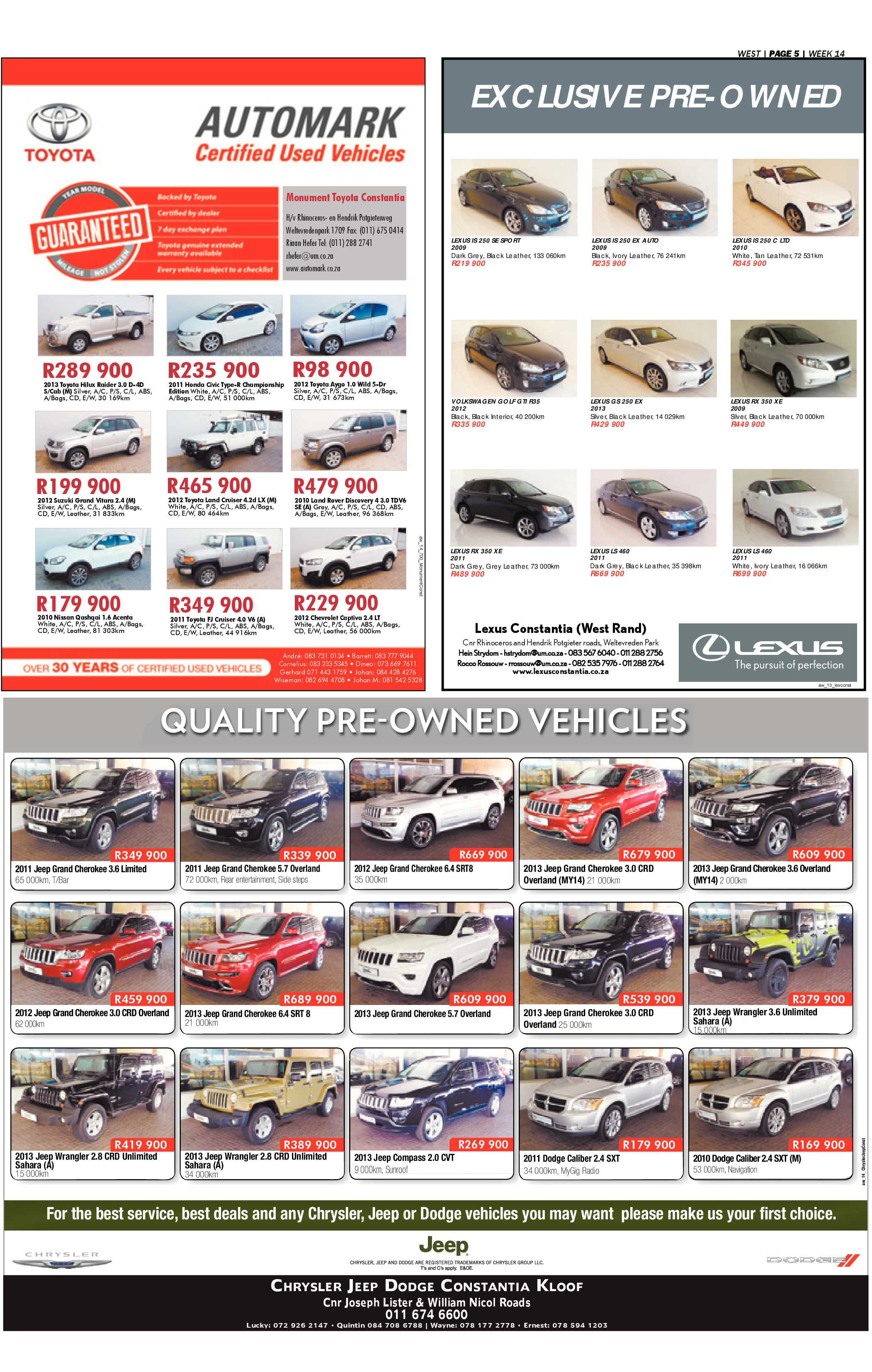 Roodepoort Record 4 April 2014 page 25