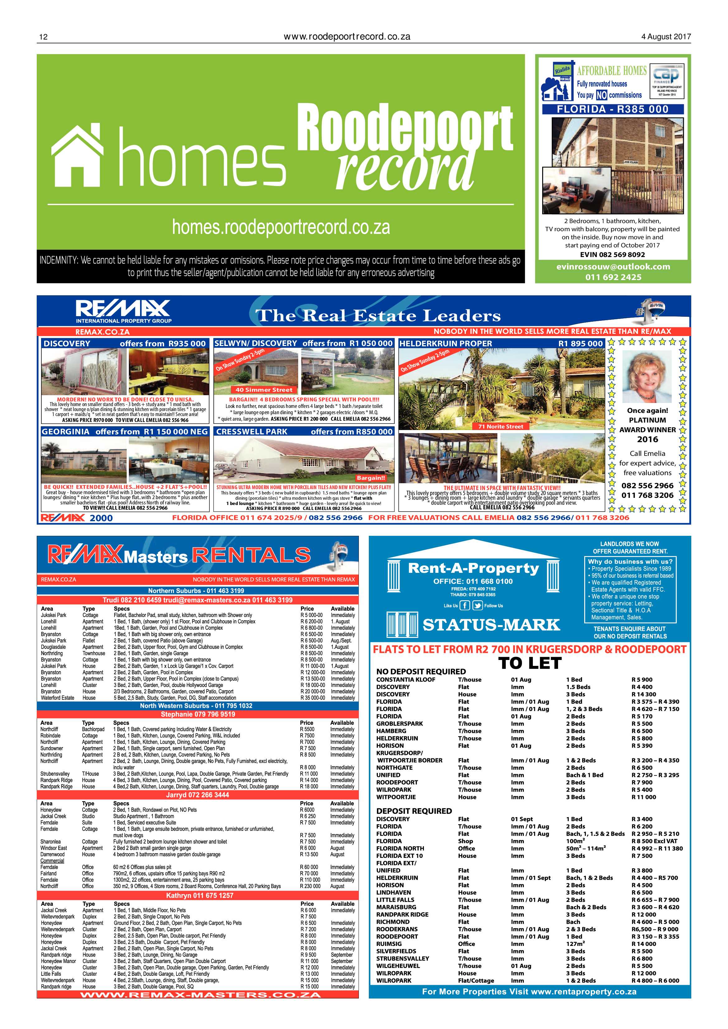 Roodepoort Record 4 August 2017 page 12