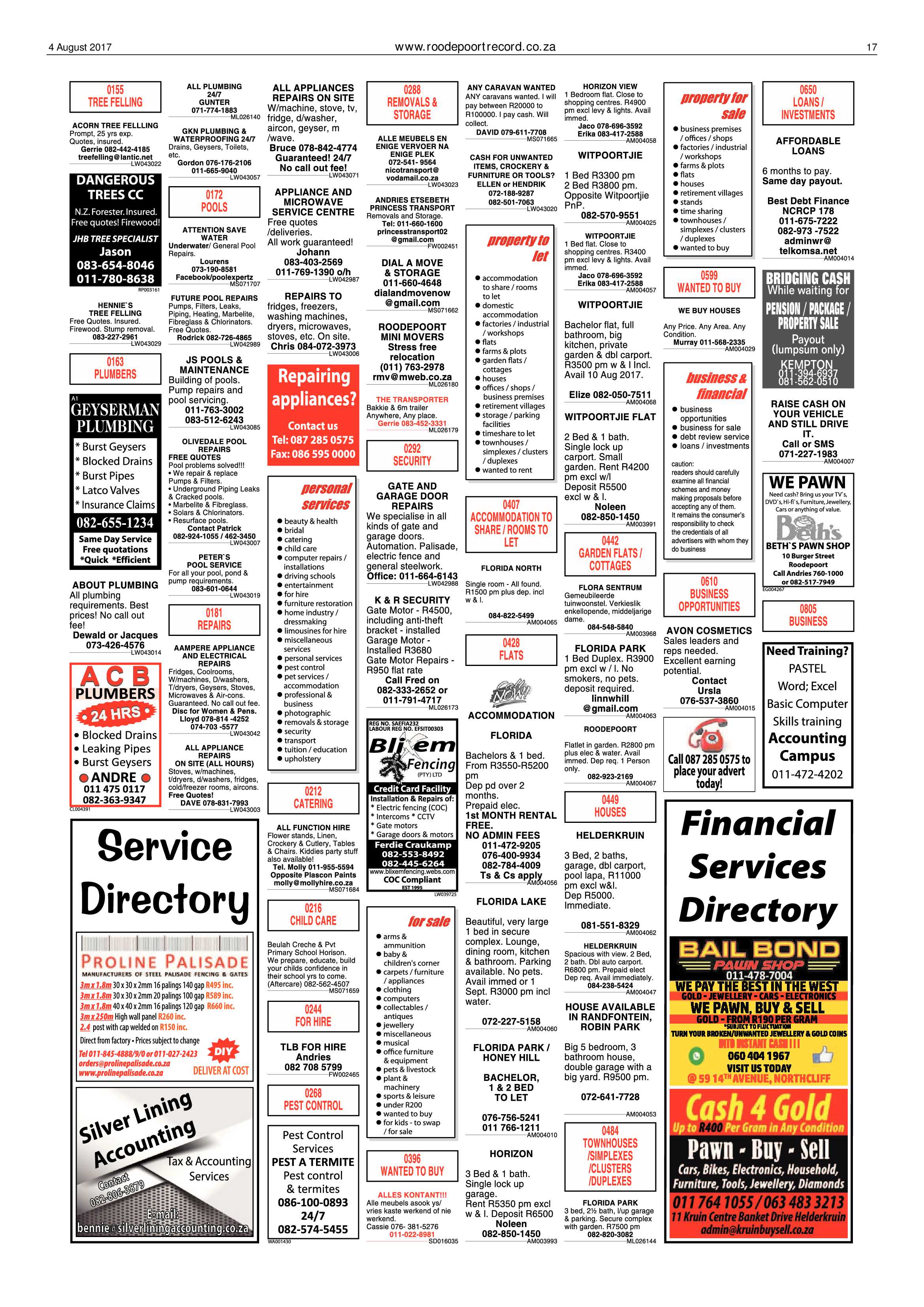 Roodepoort Record 4 August 2017 page 17