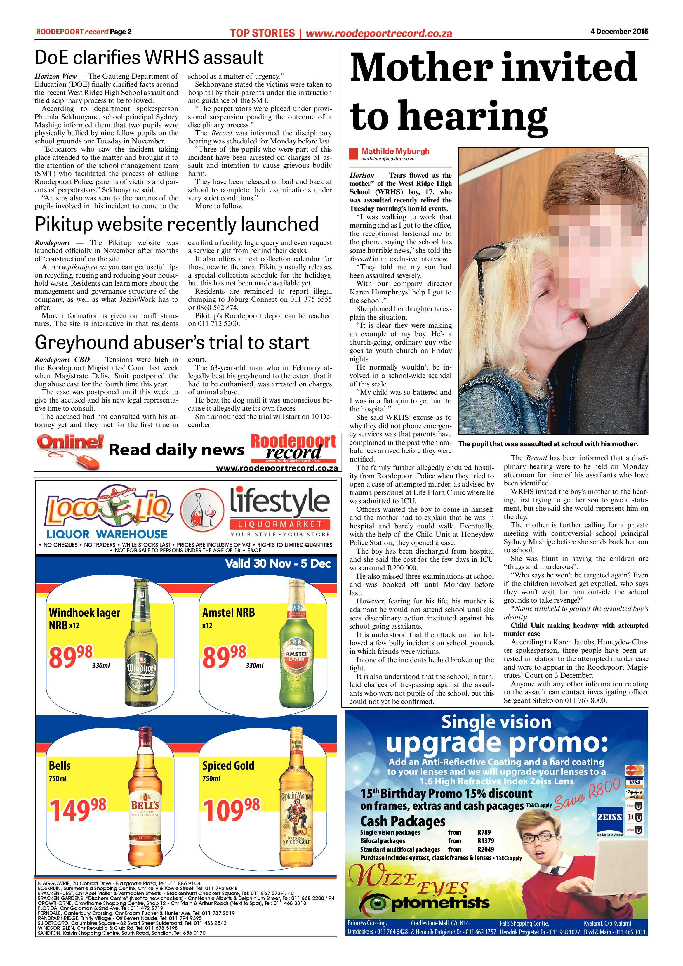 Roodepoort Record 4 December 2015 page 2