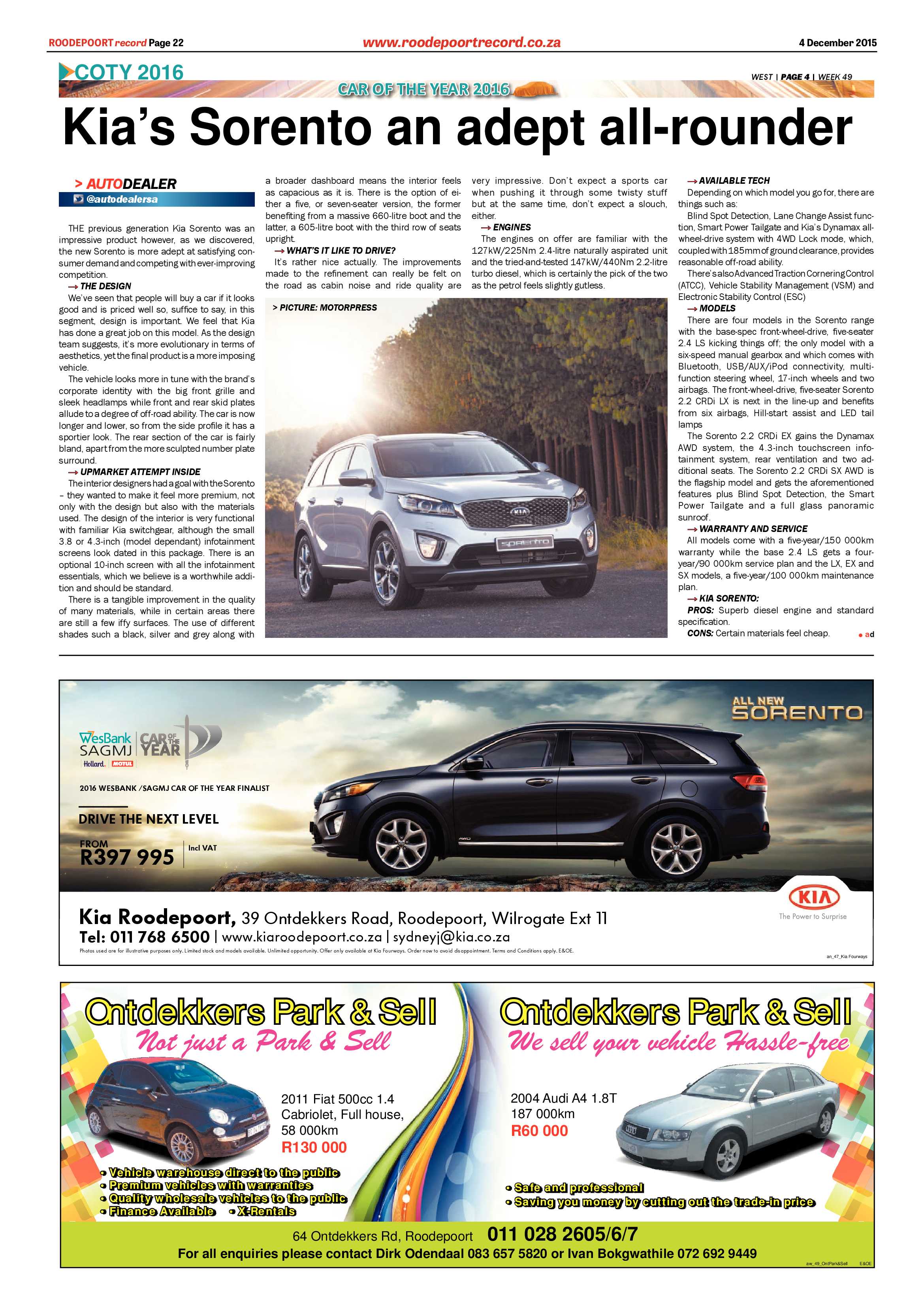 Roodepoort Record 4 December 2015 page 22