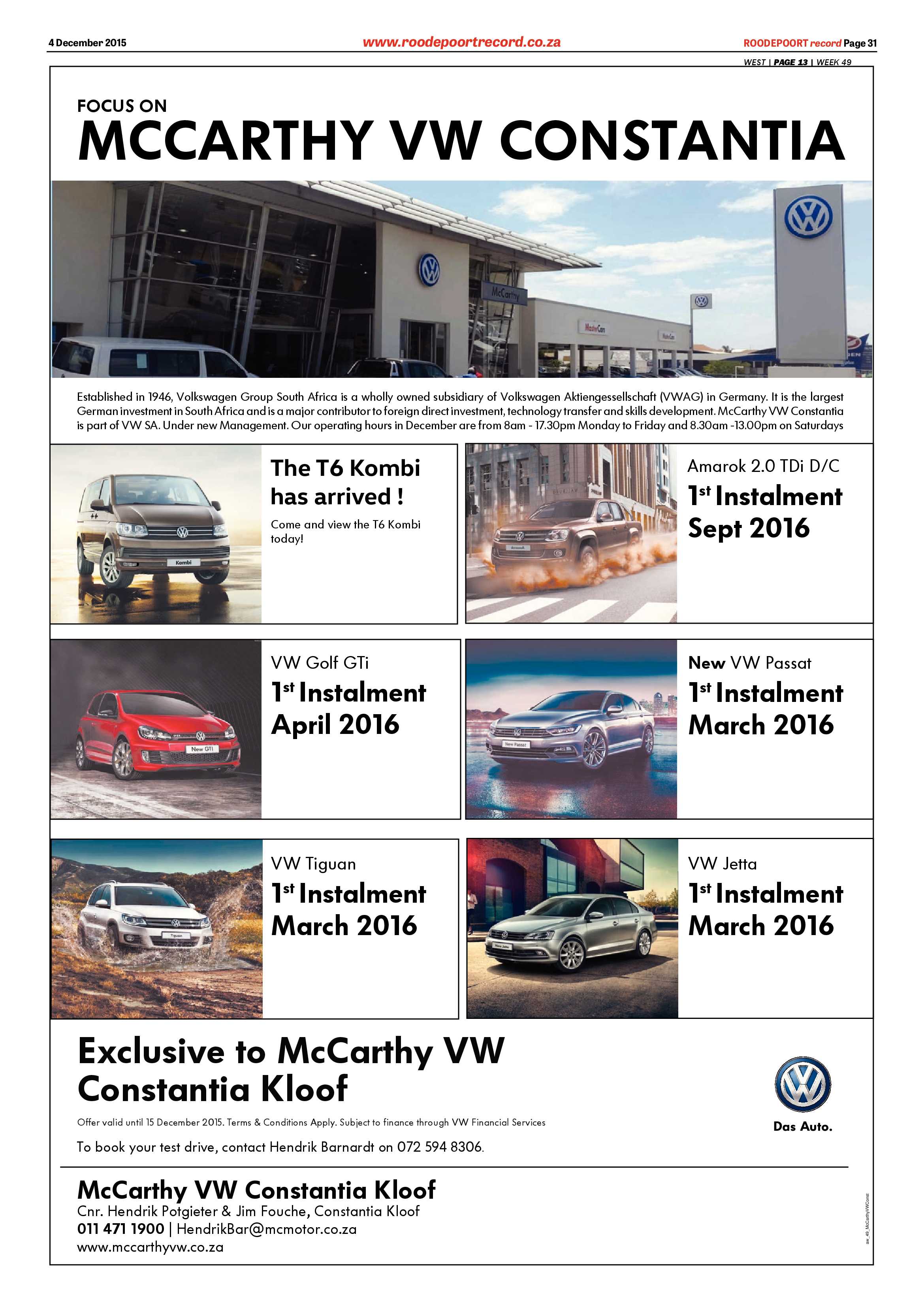 Roodepoort Record 4 December 2015 page 31