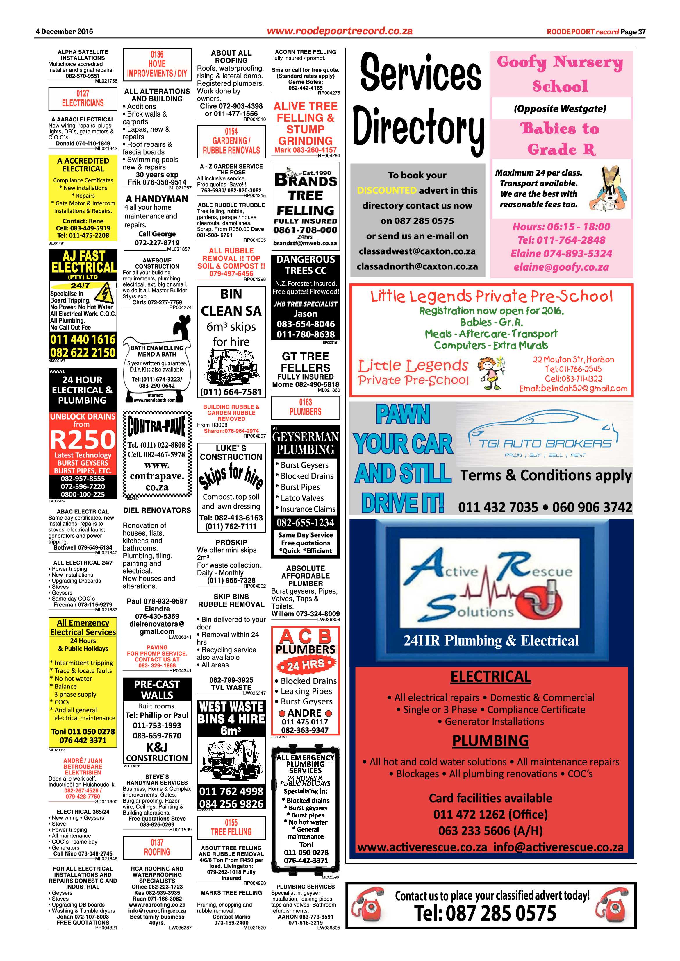 Roodepoort Record 4 December 2015 page 37