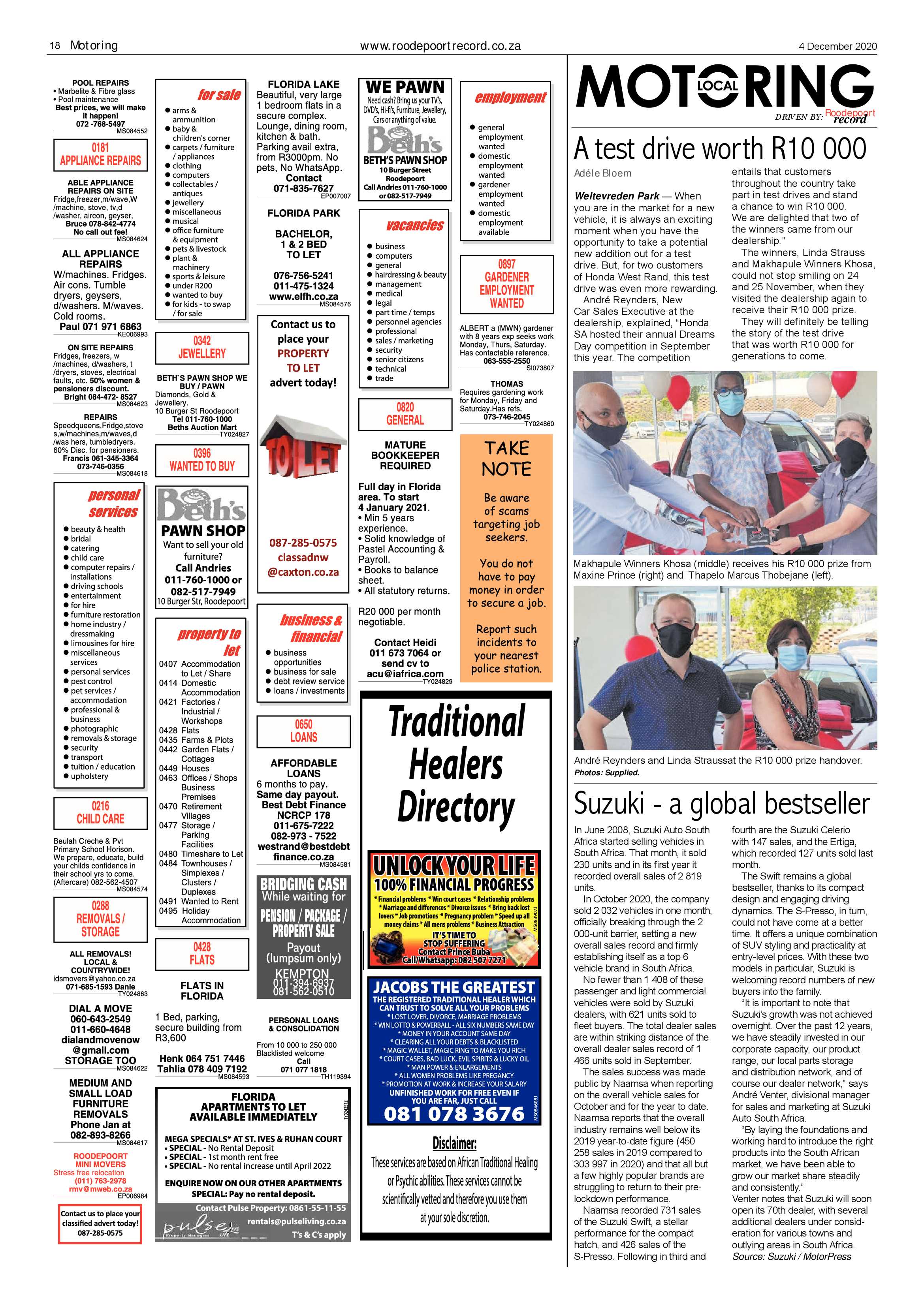 Roodepoort Record 4 December 2020 page 18