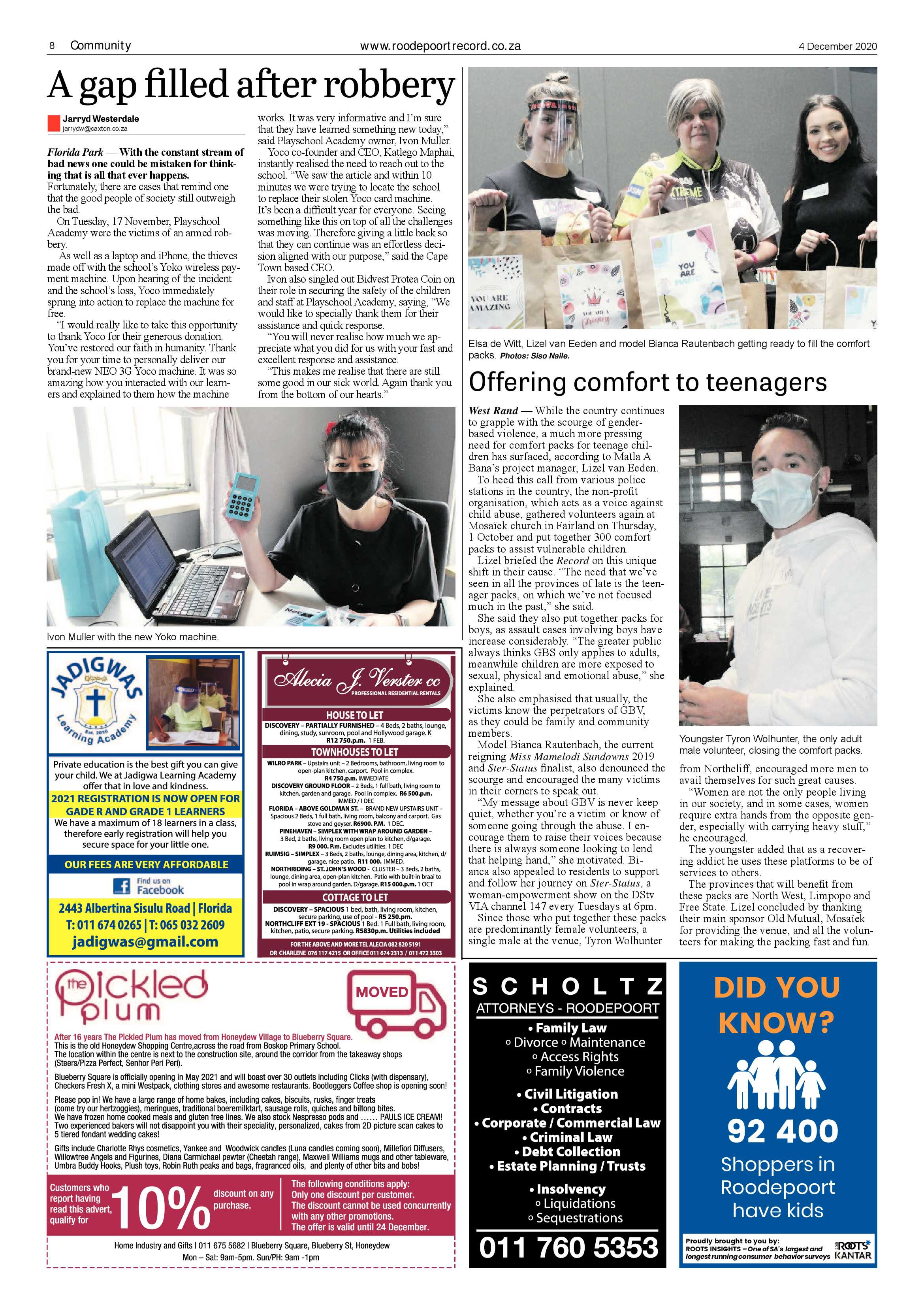 Roodepoort Record 4 December 2020 page 8