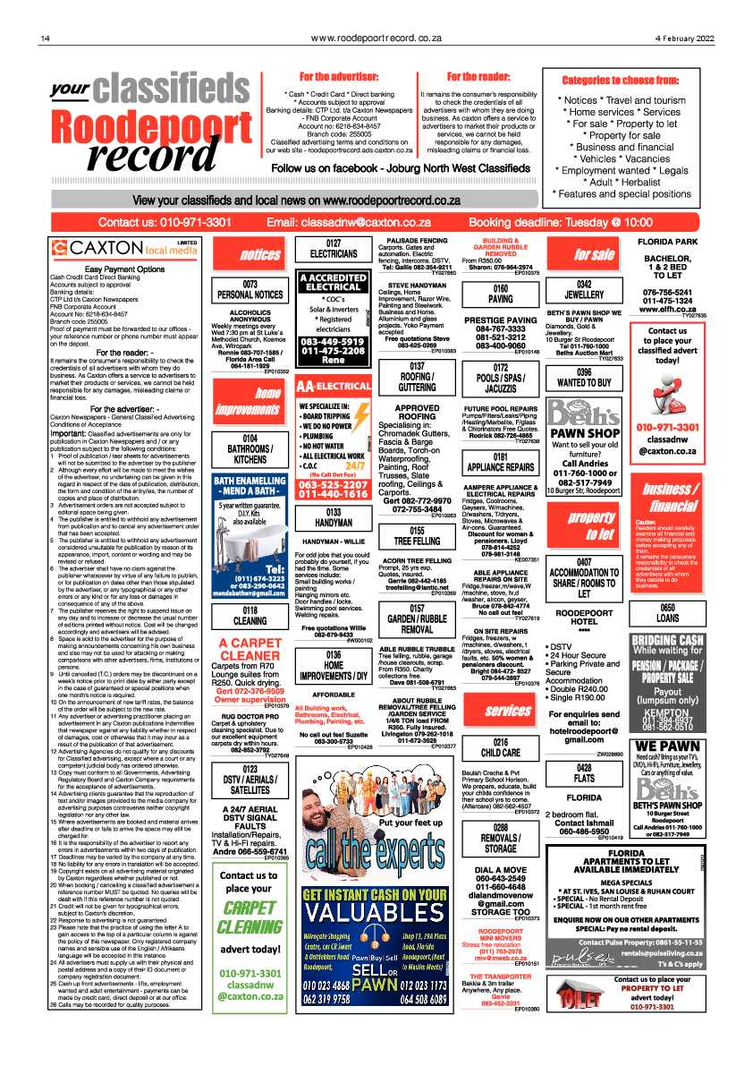 Roodepoort Record 4 February 2022 page 14