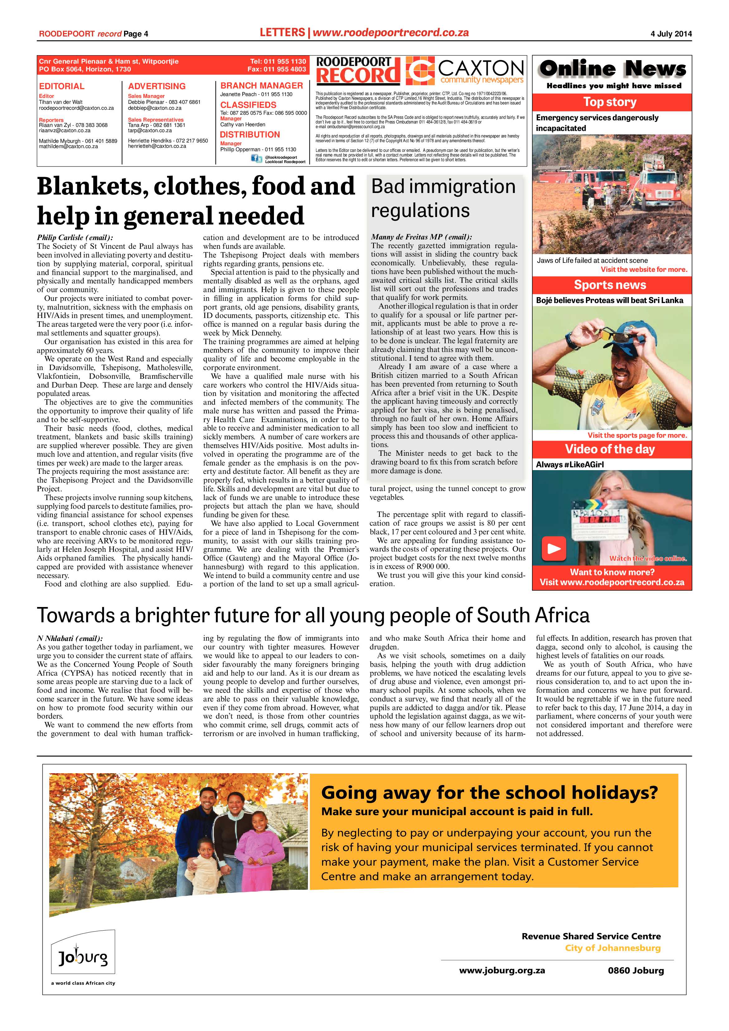 Roodepoort Record 4 July 2014 page 4
