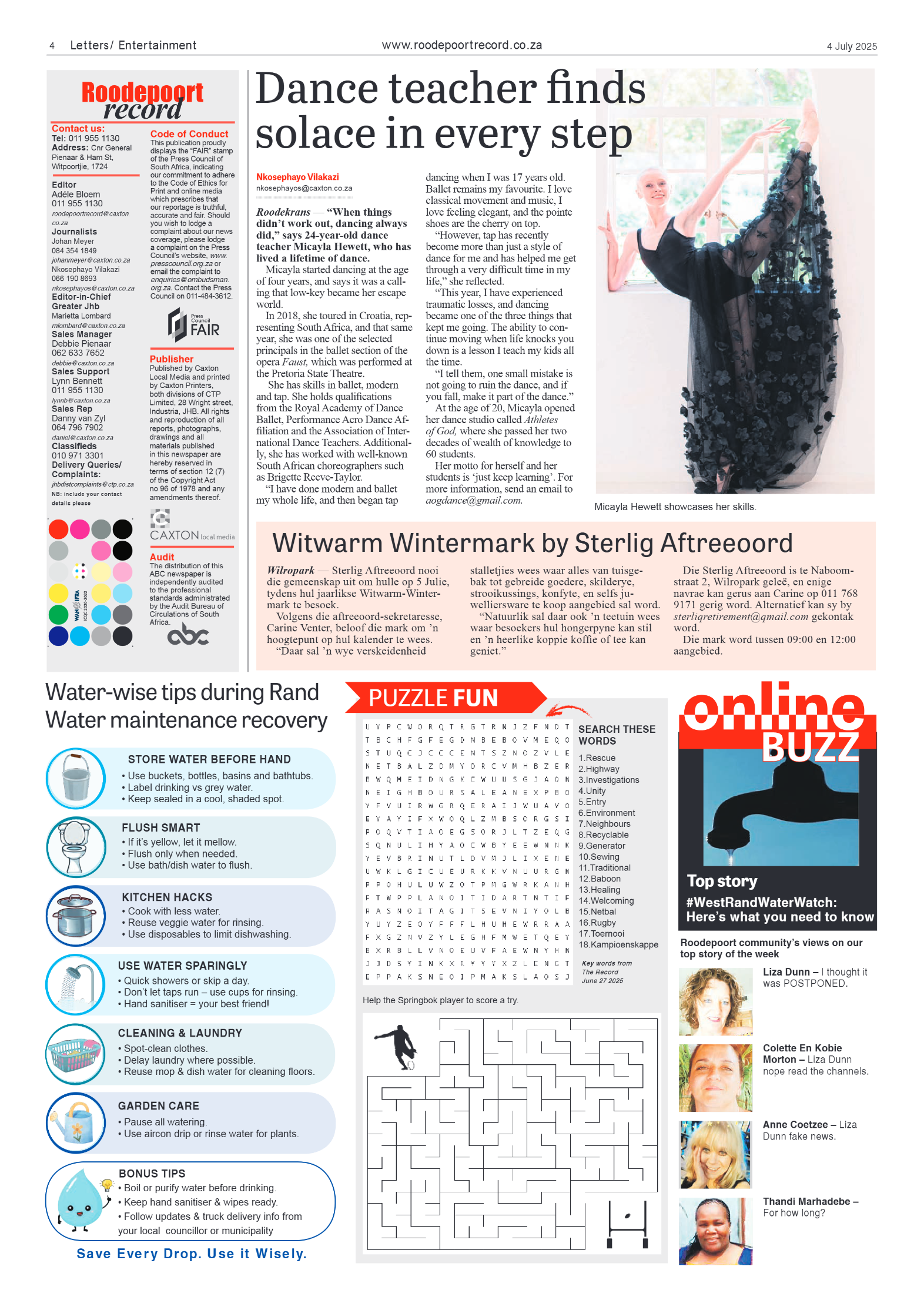 Roodepoort Record 4 July 2025 page 4