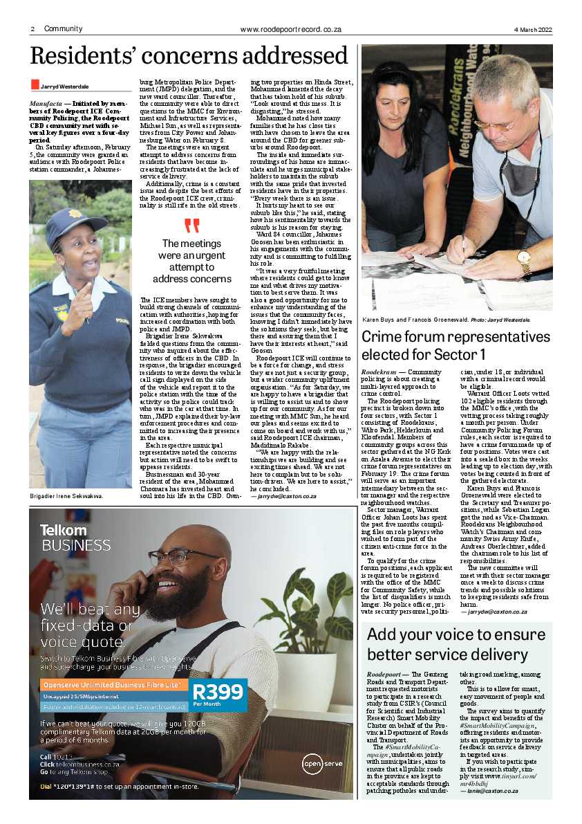 Roodepoort Record 4 March 2022 page 2