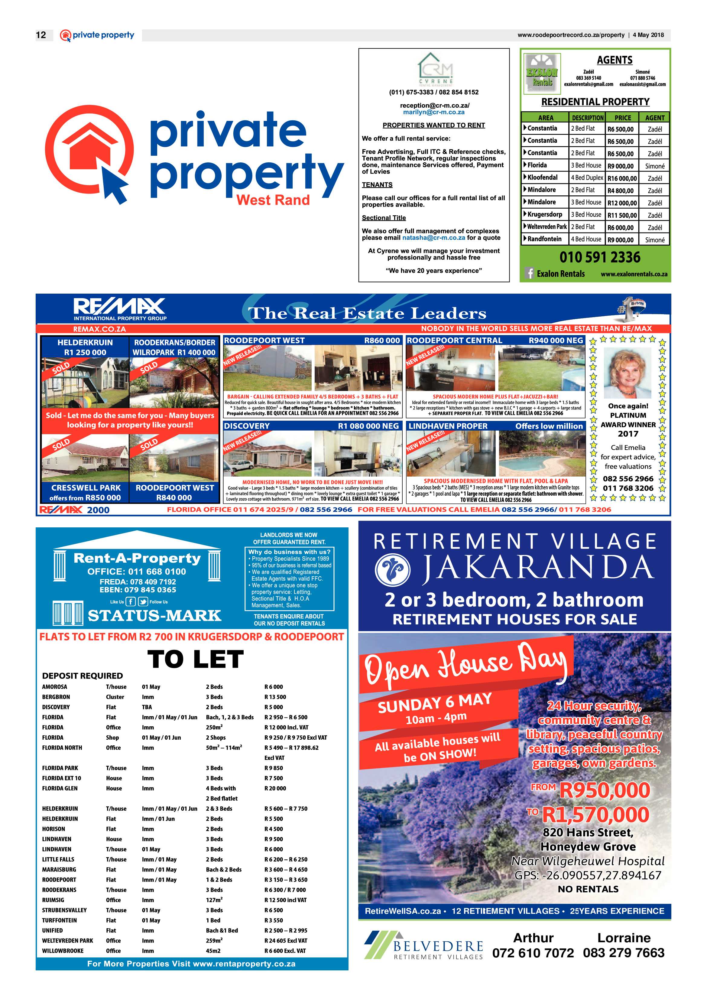Roodepoort Record 4 May 2018 page 12