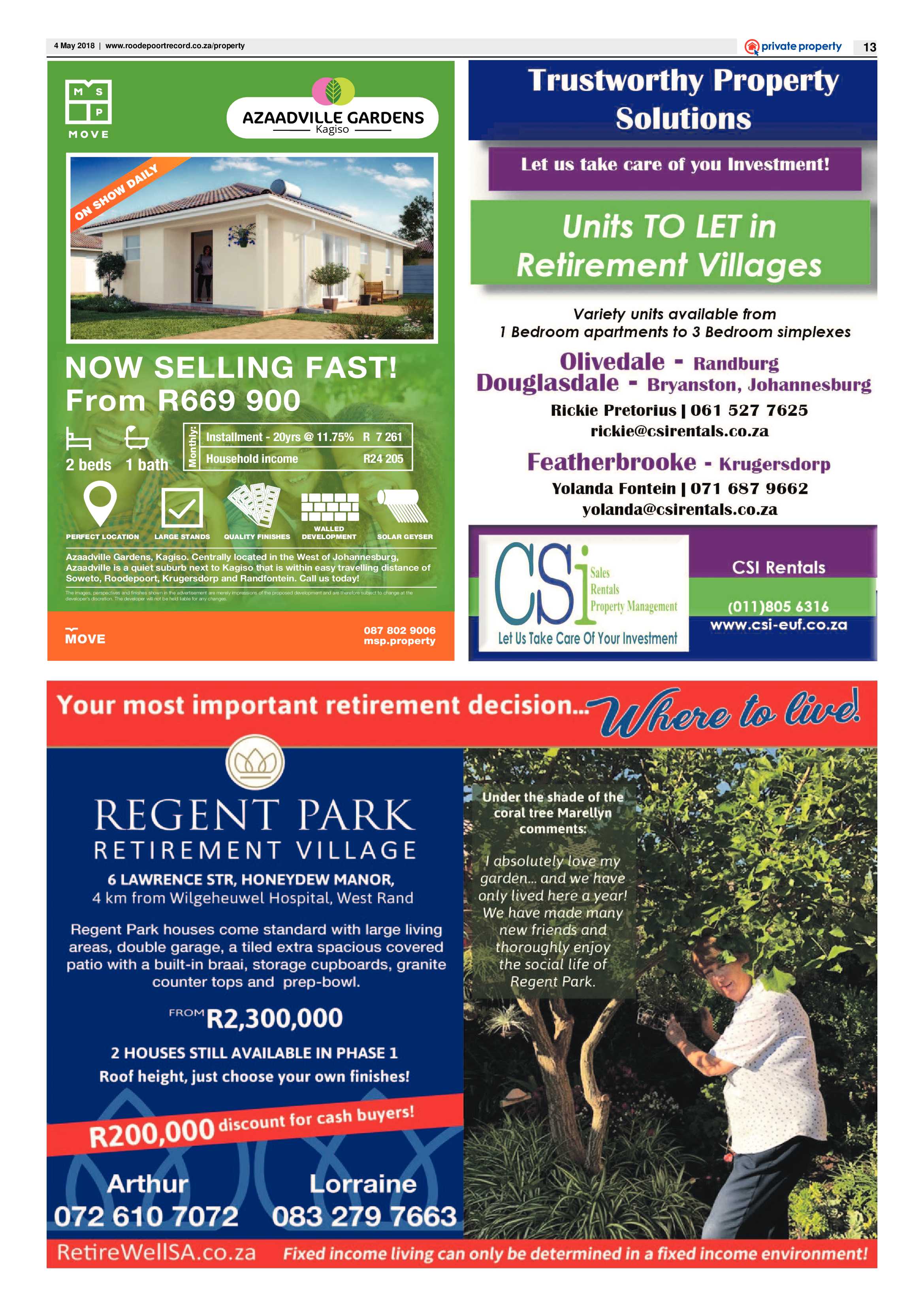 Roodepoort Record 4 May 2018 page 13