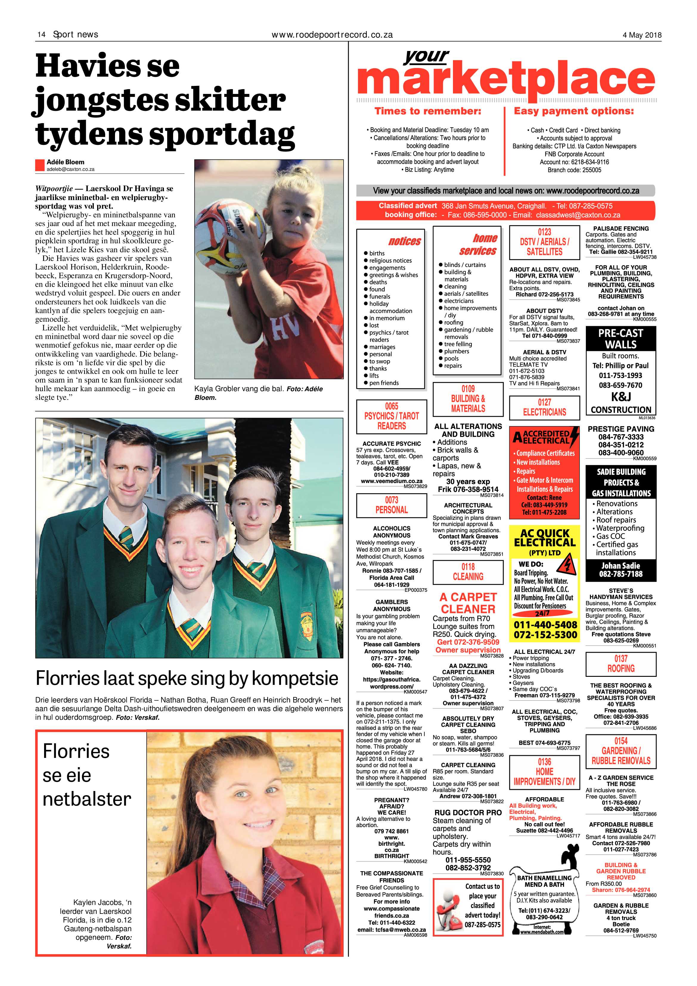 Roodepoort Record 4 May 2018 page 14