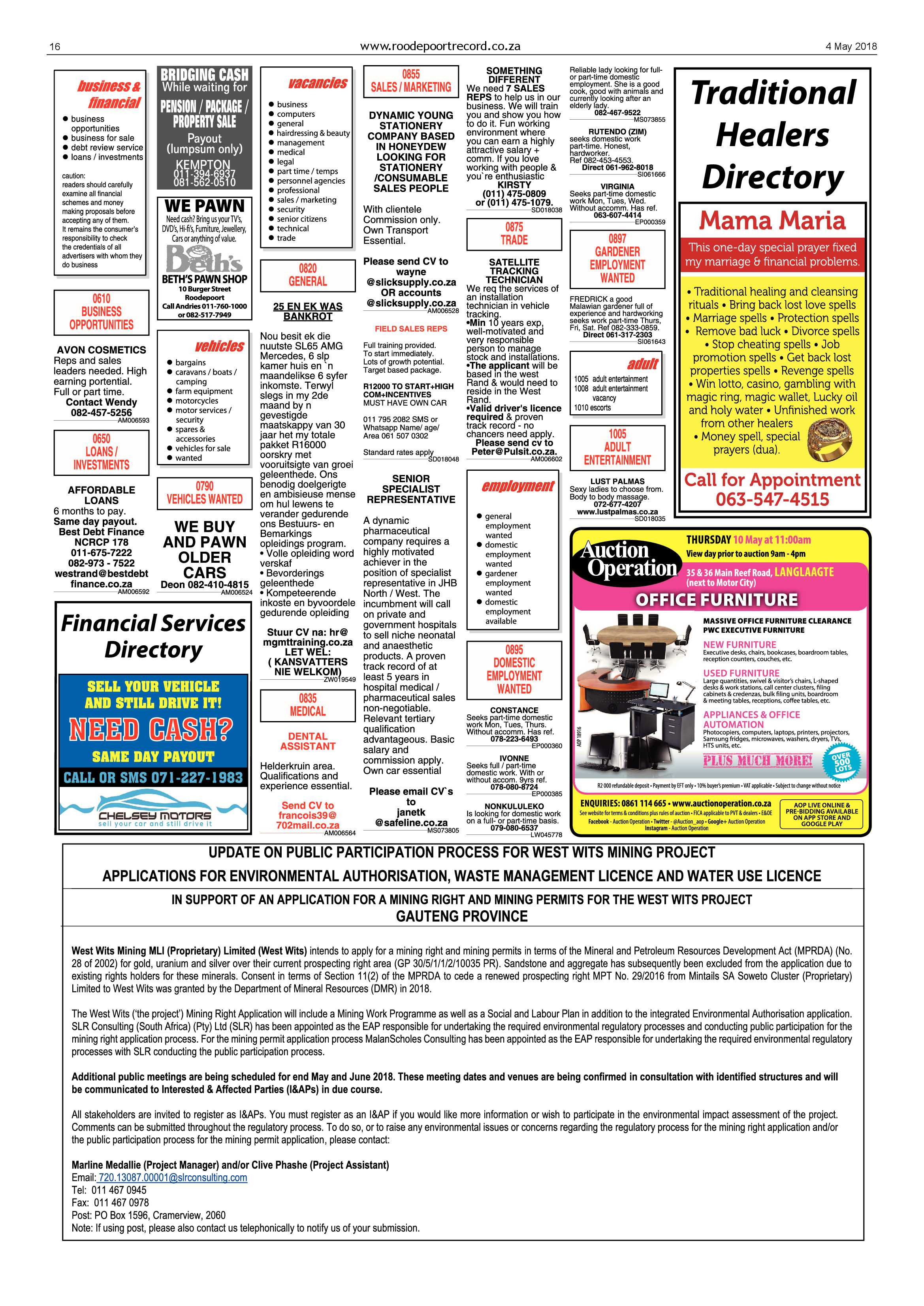 Roodepoort Record 4 May 2018 page 16