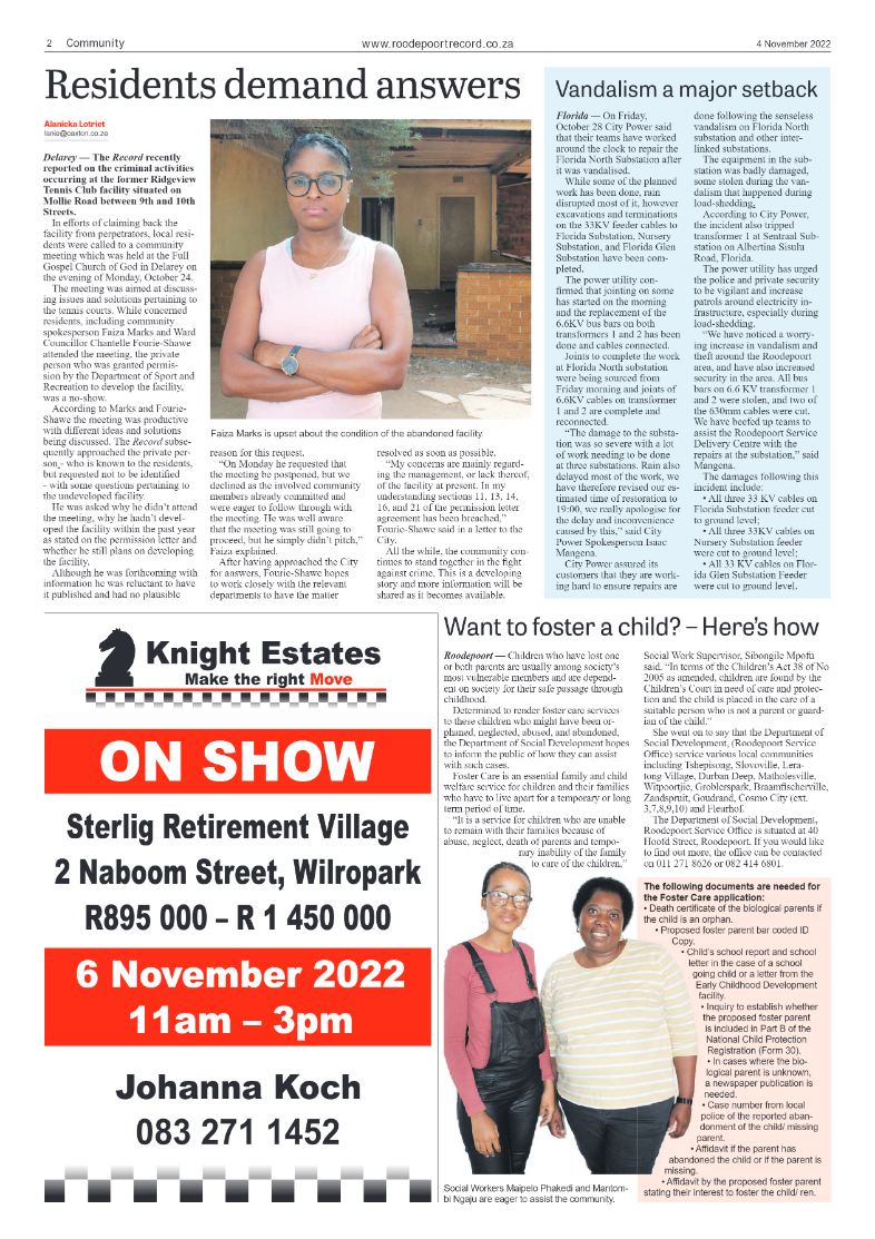 Roodepoort Record 4 November 2022 page 2
