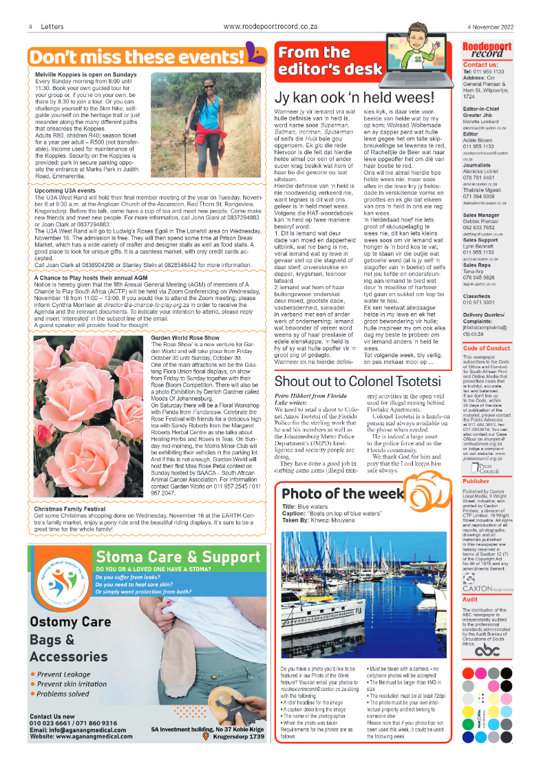 Roodepoort Record 4 November 2022 page 4